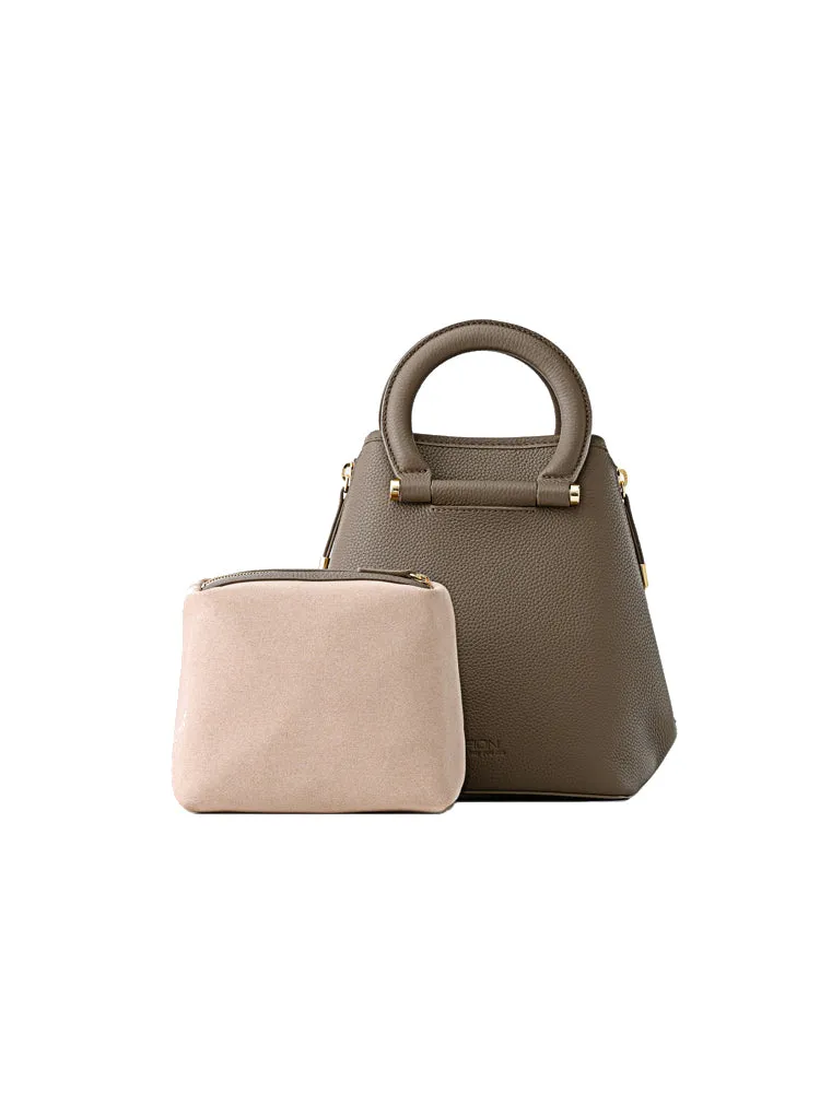 Day Light Leather Top Handle Bag