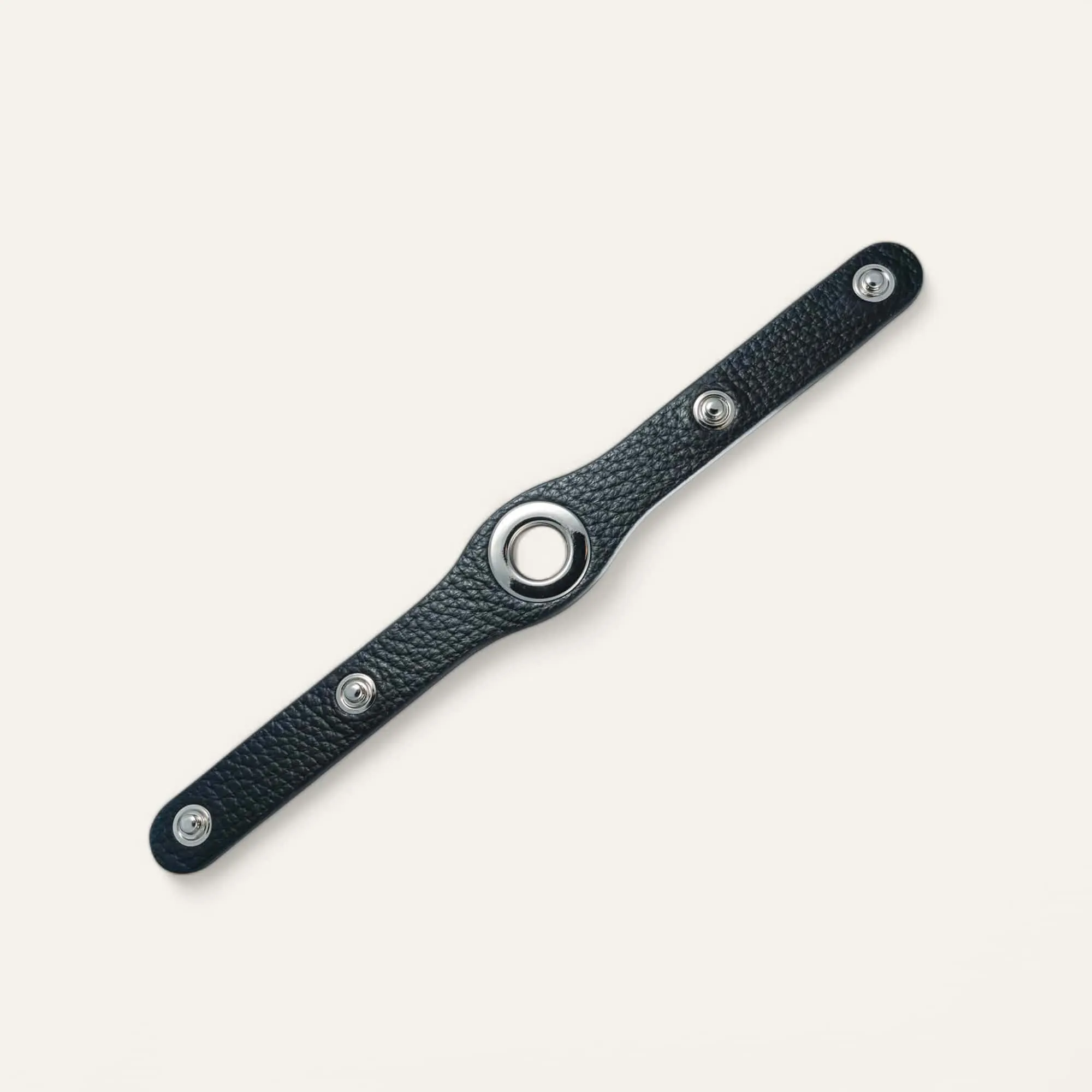 Deco Connector | Black with Silver hardware (Stud)