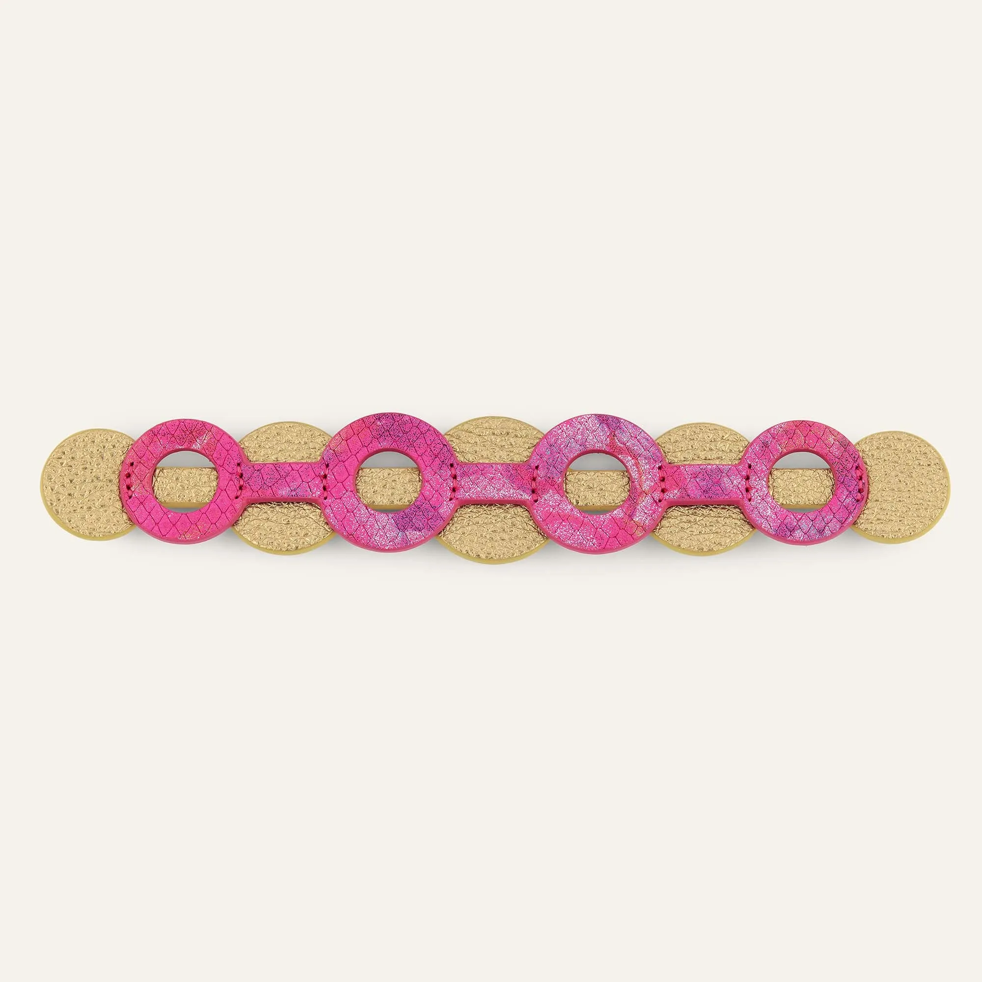 Deco Discs | Paradise Petal Shimmer Metallic Gold with Gold hardware