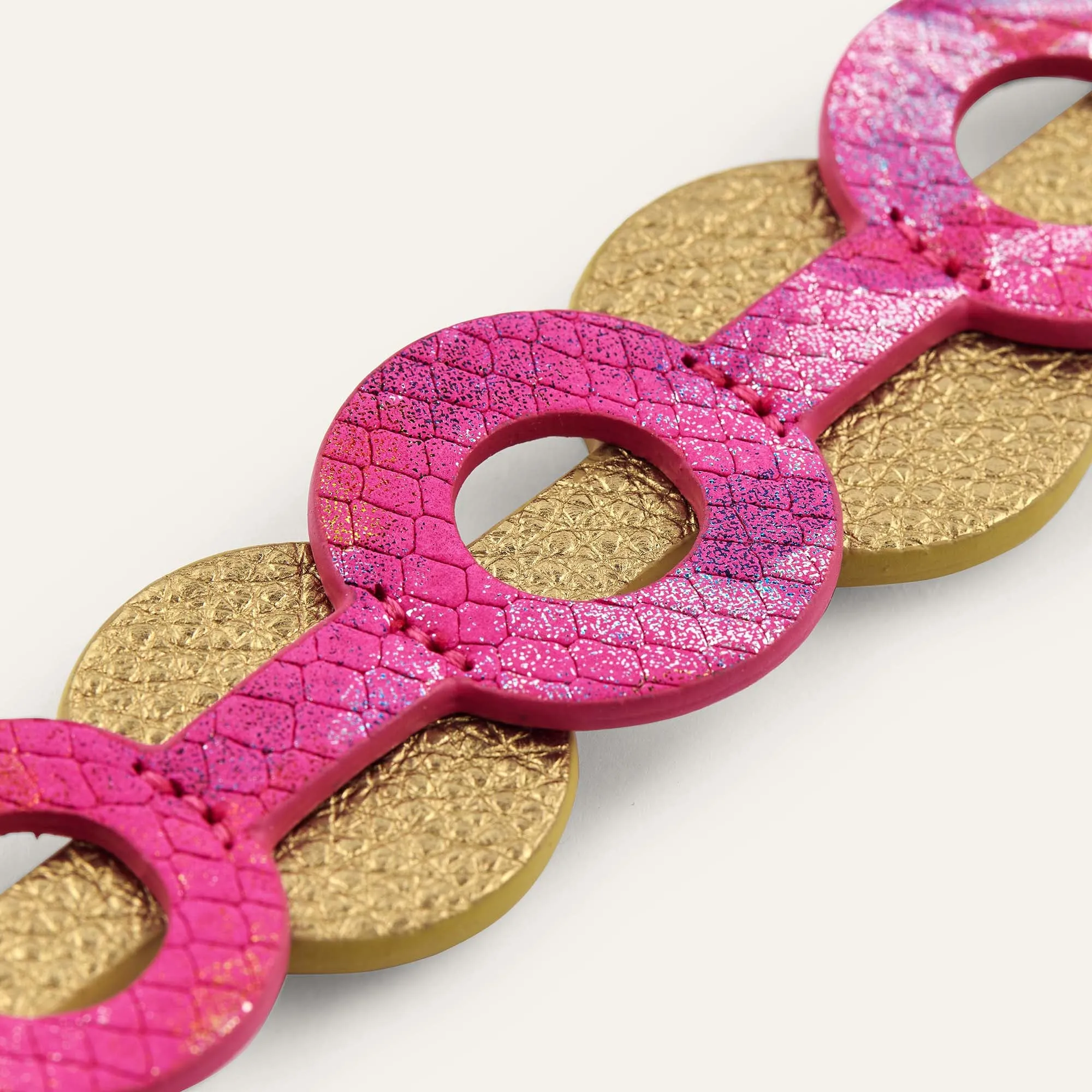 Deco Discs | Paradise Petal Shimmer Metallic Gold with Gold hardware