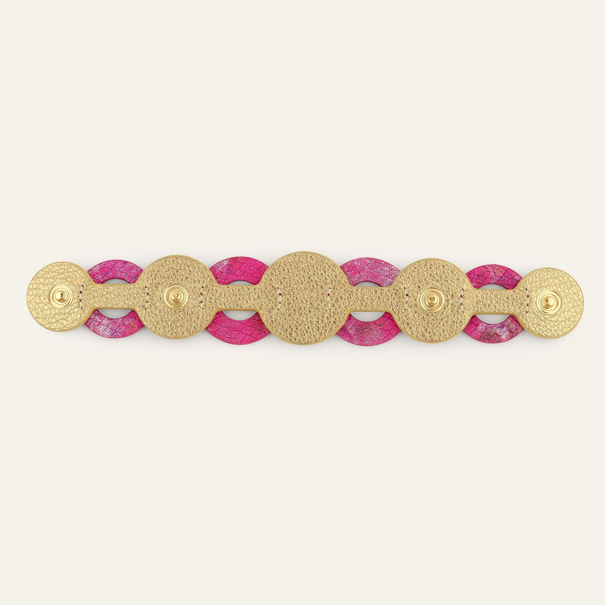 Deco Discs | Paradise Petal Shimmer Metallic Gold with Gold hardware