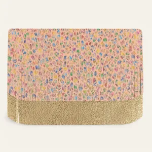 Deco Fringing | Confetti Shimmer Metallic Gold with Silver hardware