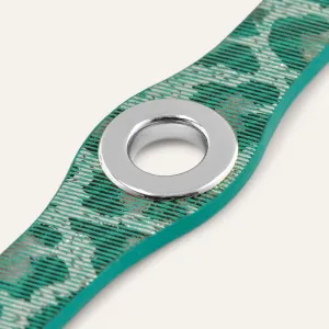 Deco Stud | Caribbean Dreams with Silver hardware