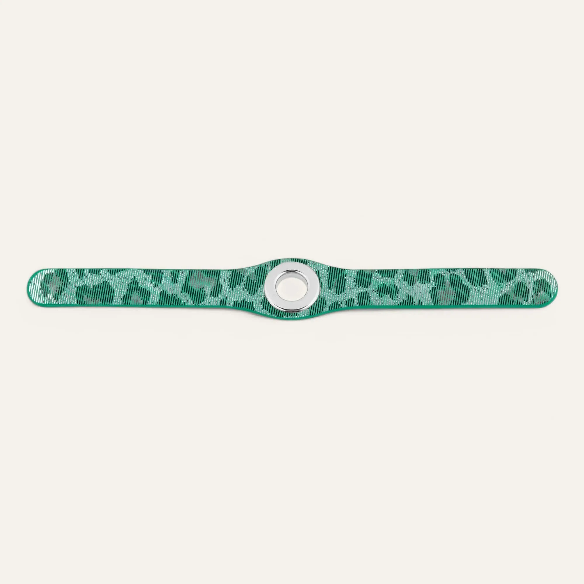 Deco Stud | Caribbean Dreams with Silver hardware