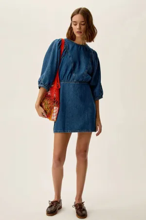 Des Petits Hauts Landry Middle Blue Dress