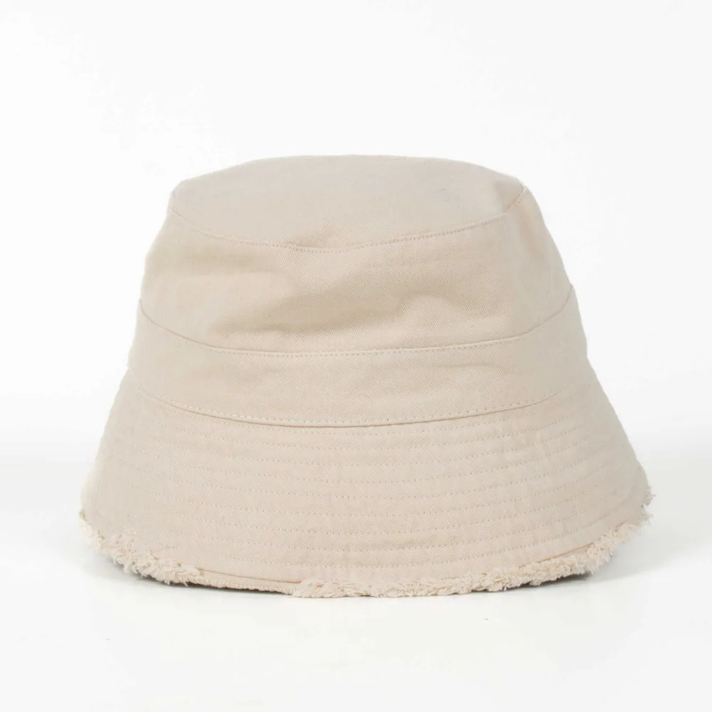 Distressed Edge Bucket Hat