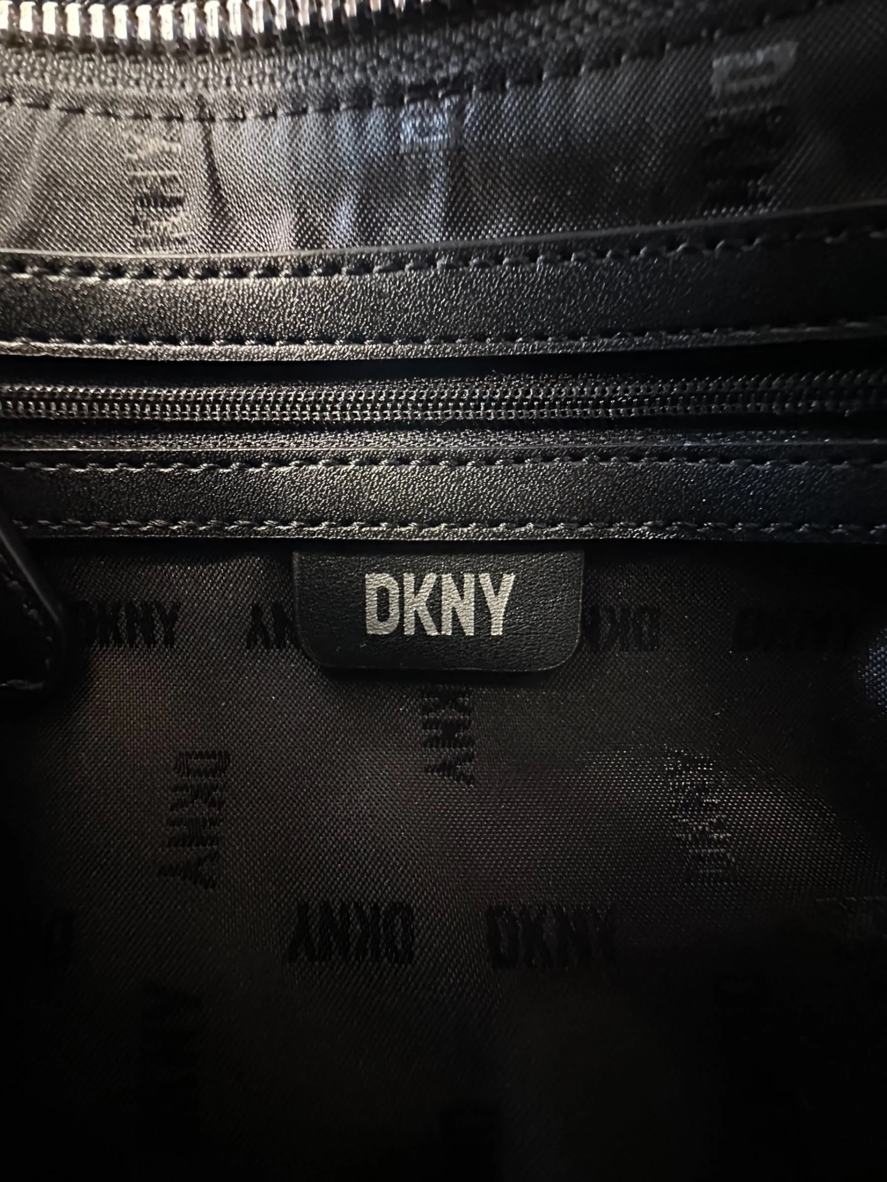 DKNY Black Nylon Crossbody