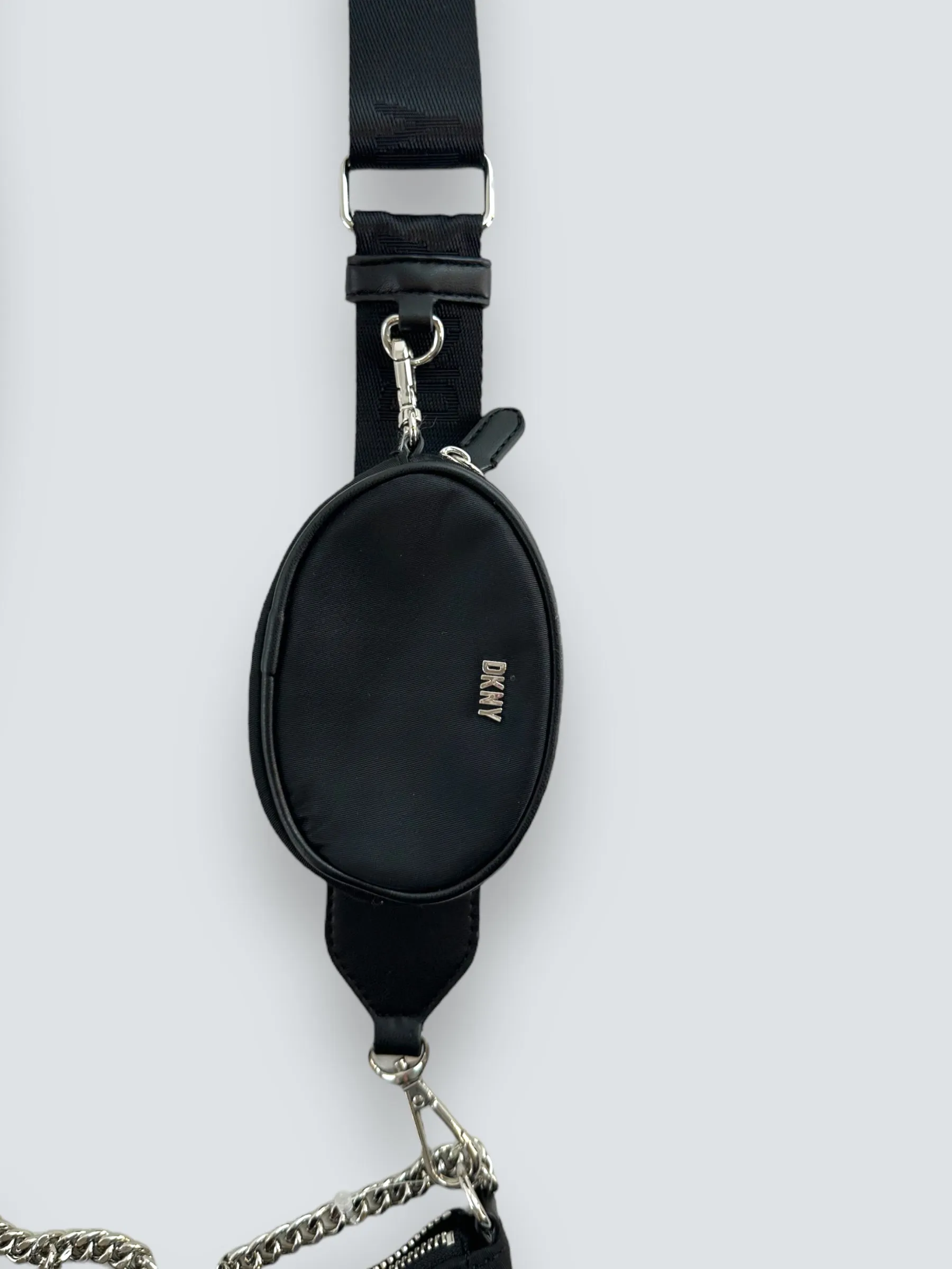 DKNY Black Nylon Crossbody