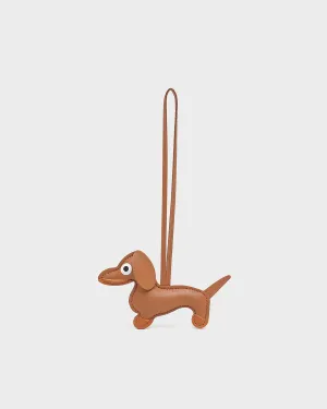 Dog Bag Charm in Brown