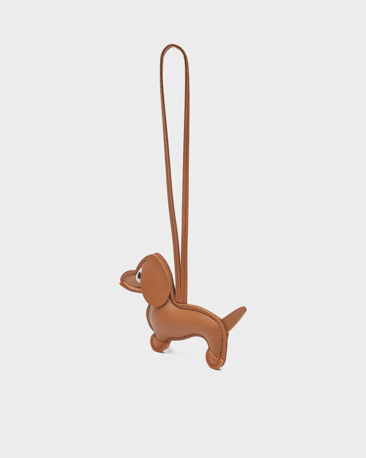 Dog Bag Charm in Brown