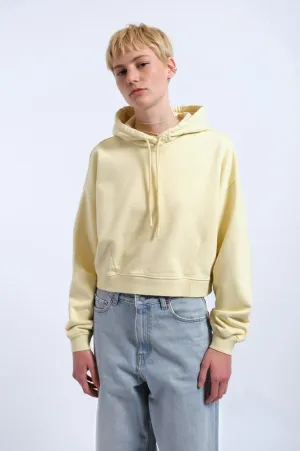 Dr Denim Ethel Washed Light Yellow Hoodie