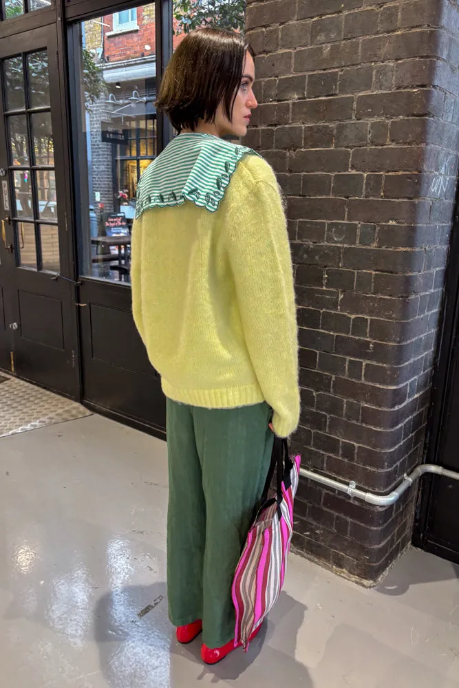 Dr Denim Tom Brushed Light Yellow Cardigan