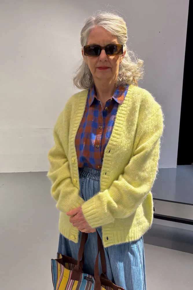Dr Denim Tom Brushed Light Yellow Cardigan