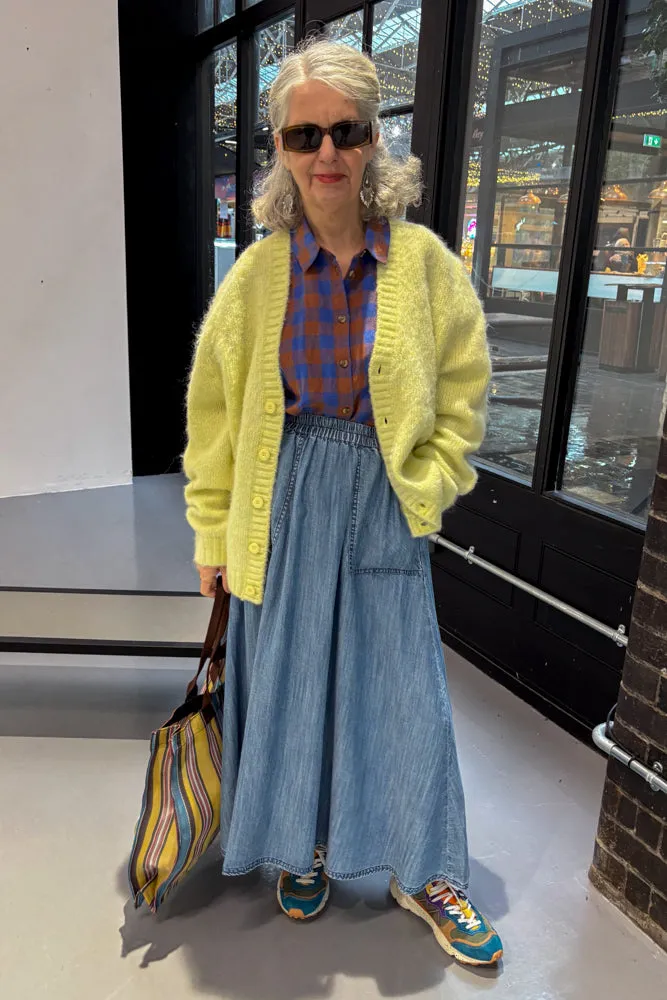 Dr Denim Tom Brushed Light Yellow Cardigan