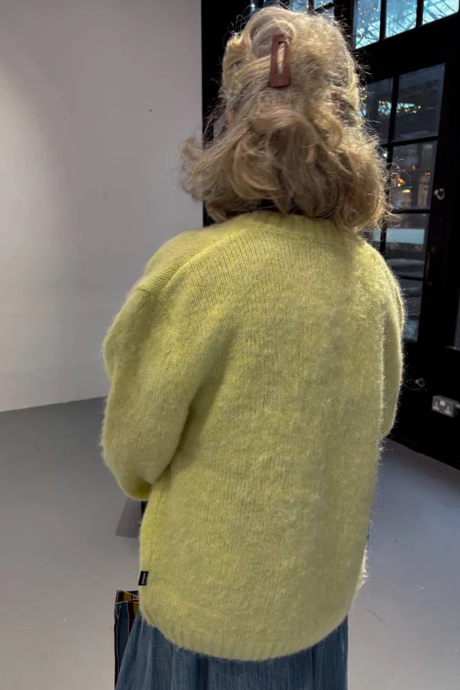 Dr Denim Tom Brushed Light Yellow Cardigan
