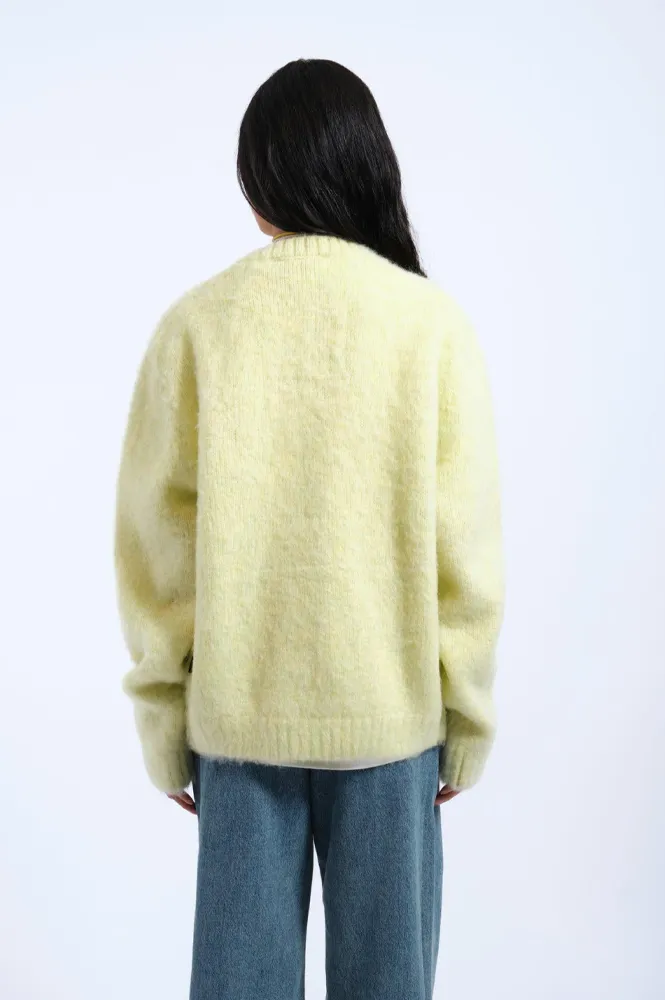 Dr Denim Tom Brushed Light Yellow Cardigan