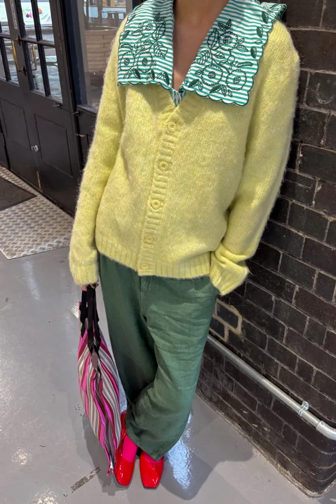 Dr Denim Tom Brushed Light Yellow Cardigan