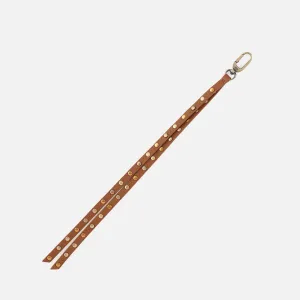 Eddie Leather Charm in Pebbled Leather - Warm Honey