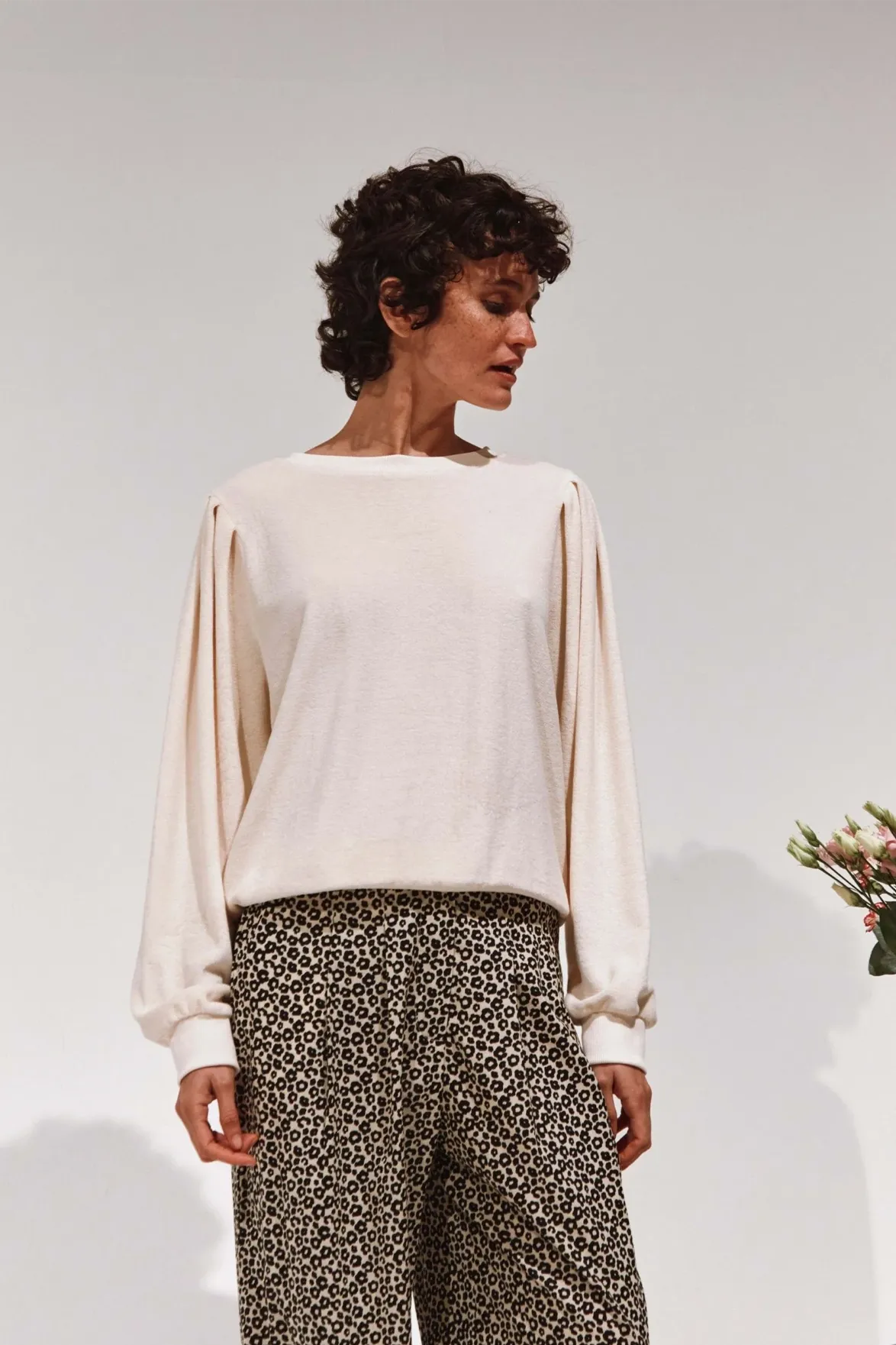 Emile et Ida Bijou Creme Sweatshirt