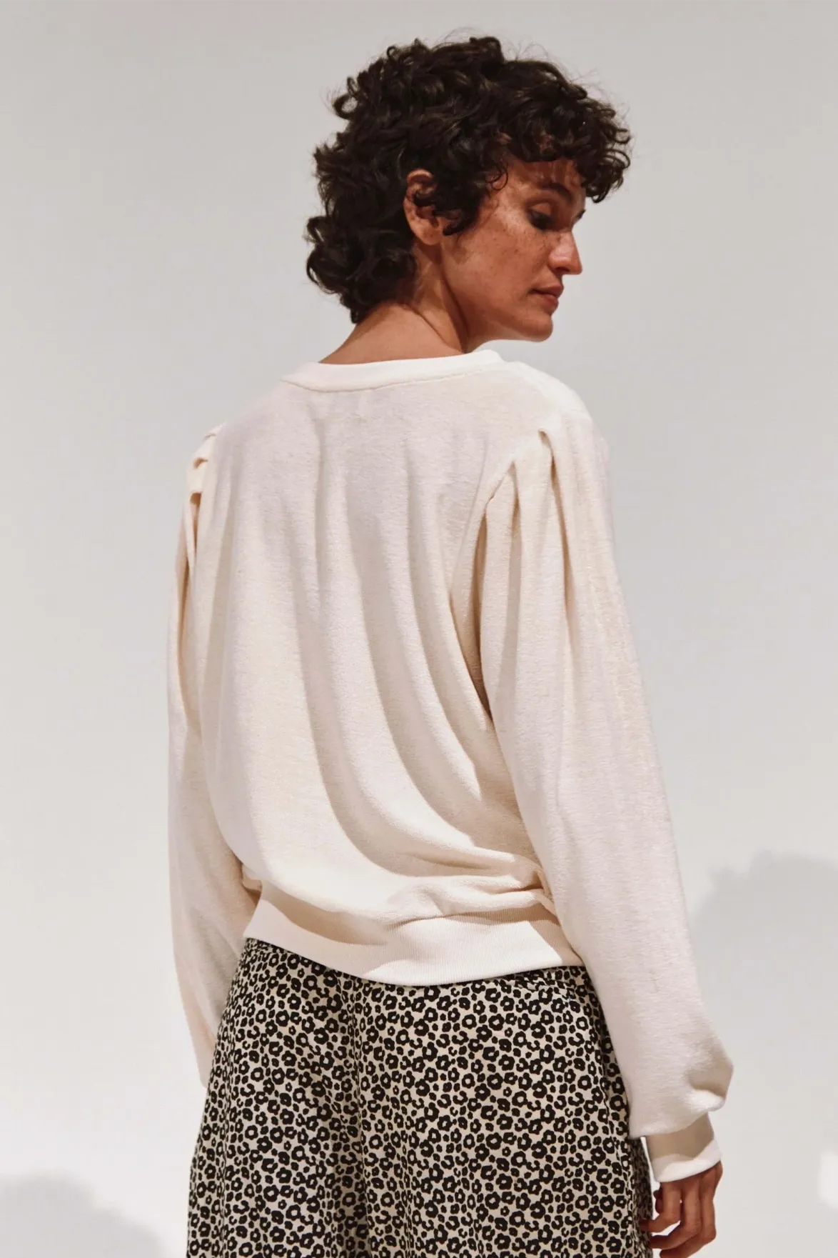 Emile et Ida Bijou Creme Sweatshirt