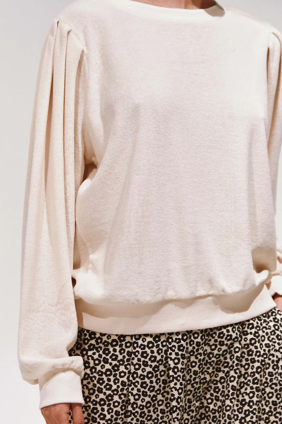 Emile et Ida Bijou Creme Sweatshirt
