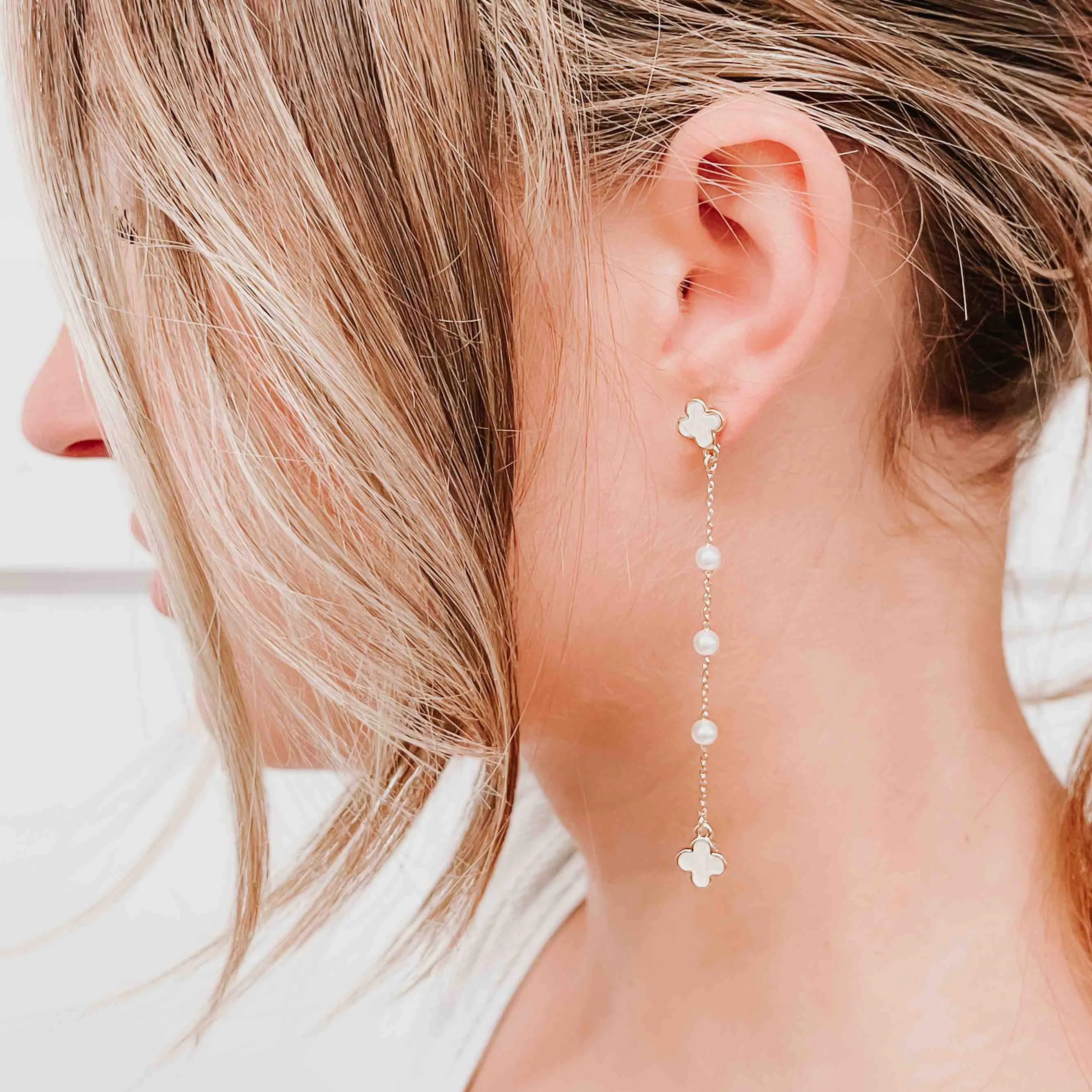 Everlasting Charm Pearl Drop Earrings