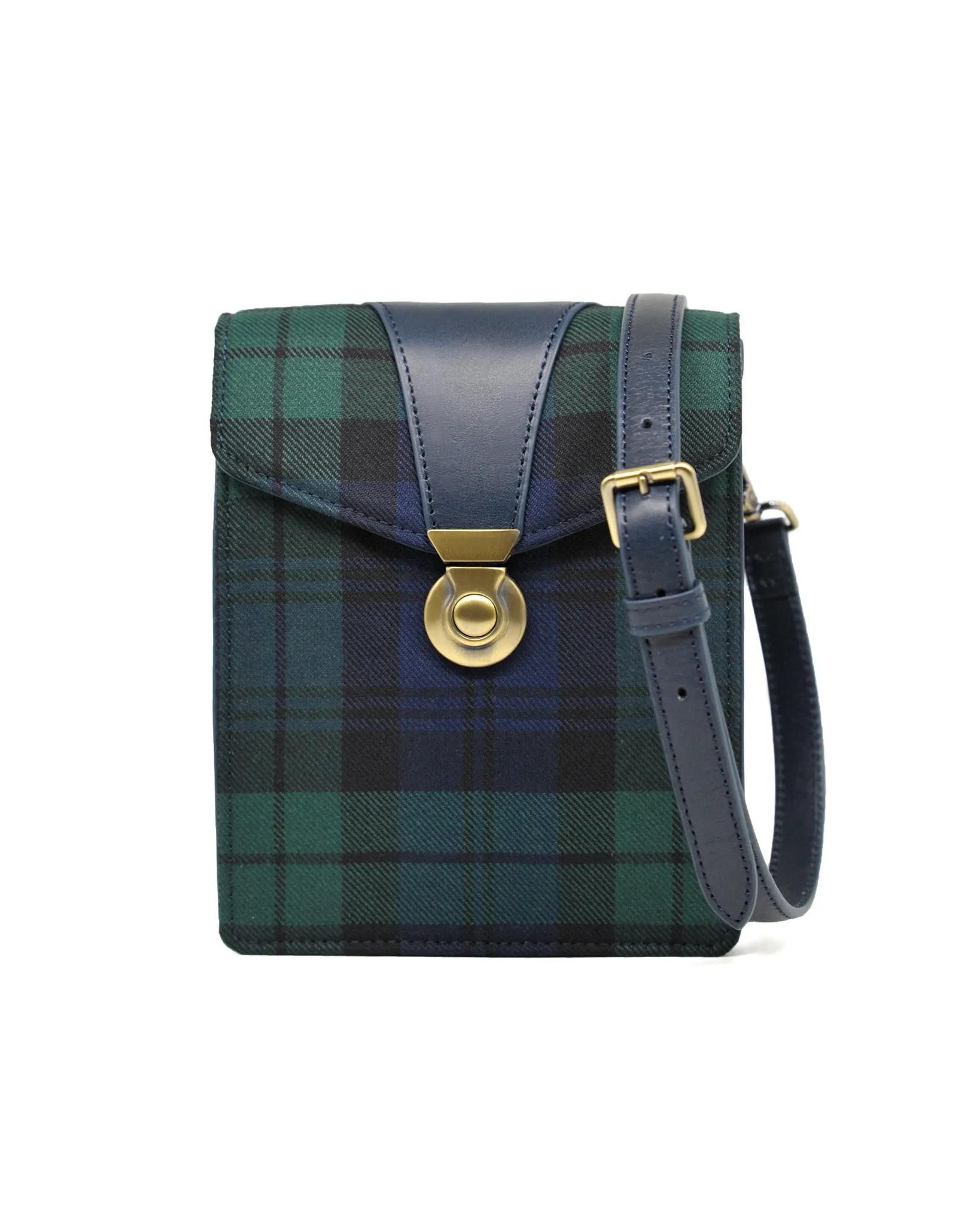 Explorer Tartan Crossbody (Black Watch/ Navy)