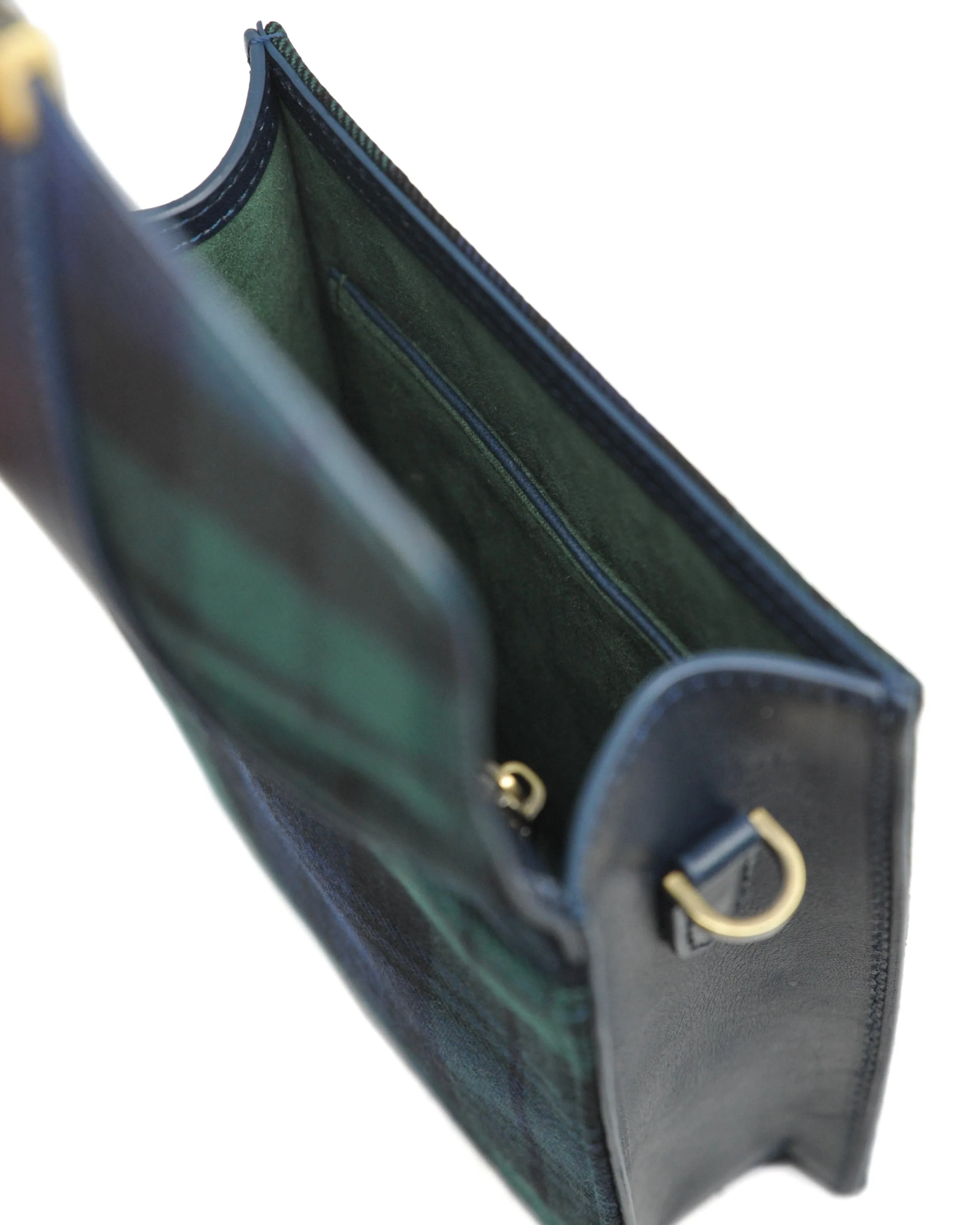 Explorer Tartan Crossbody (Black Watch/ Navy)