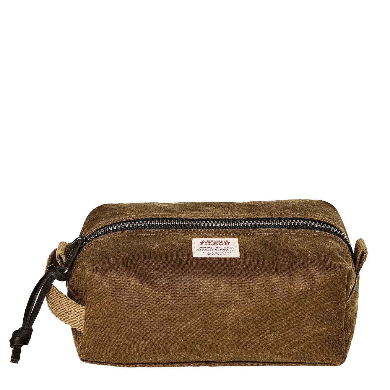 Filson Tin Cloth Travel Kit Dark Tan