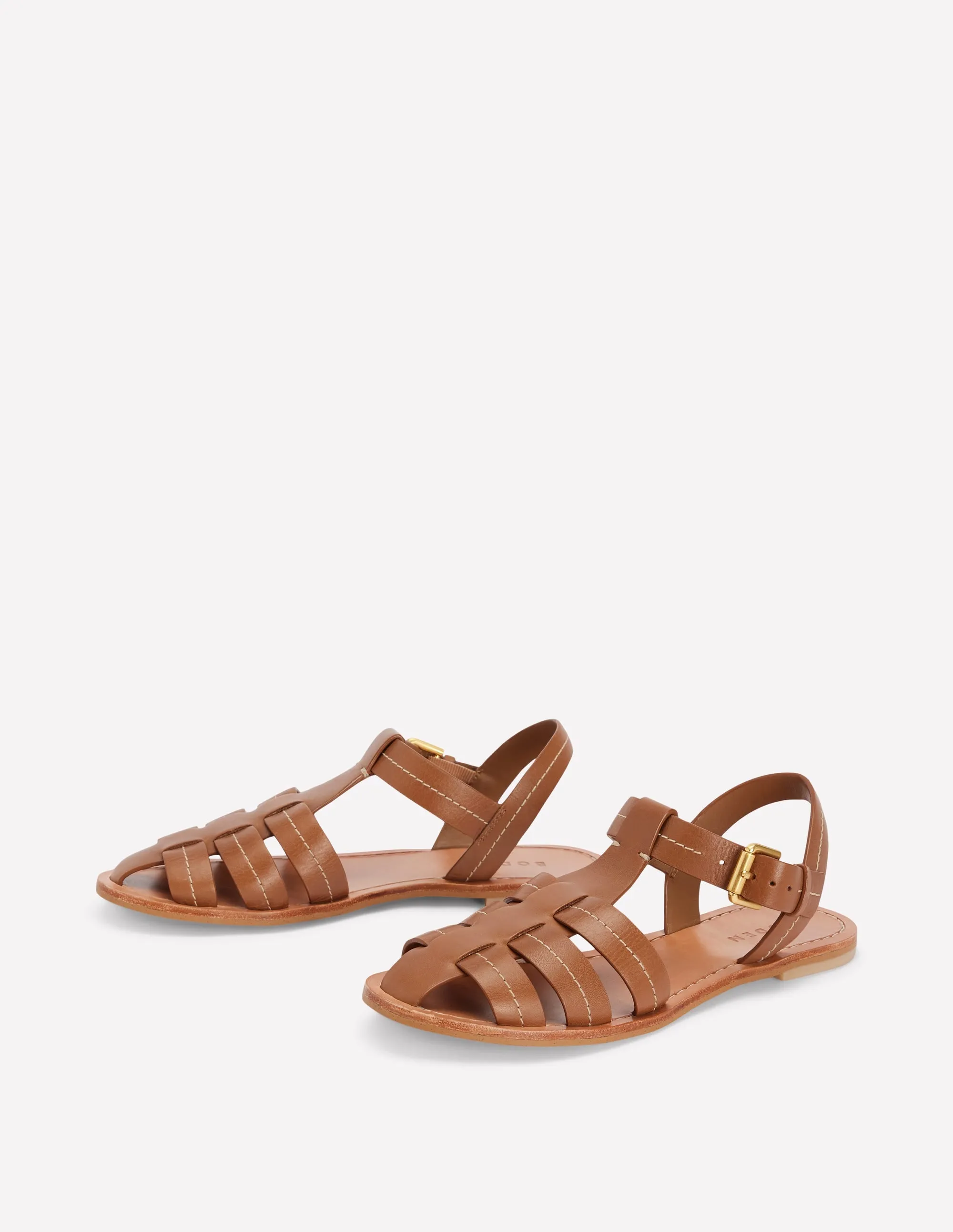 Fisherman Flat Sandals-Tan