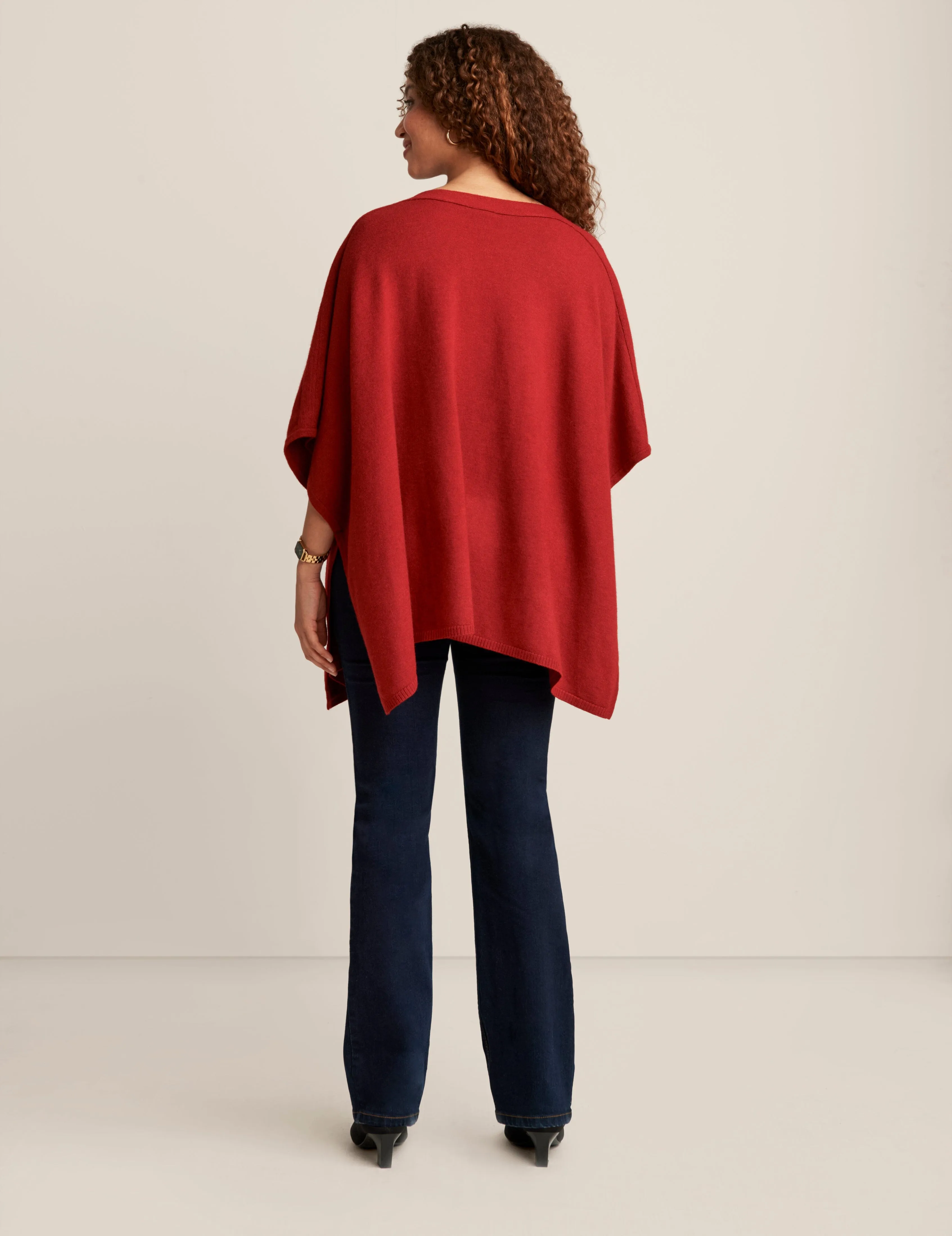 Floral Sequin Poncho - Sale