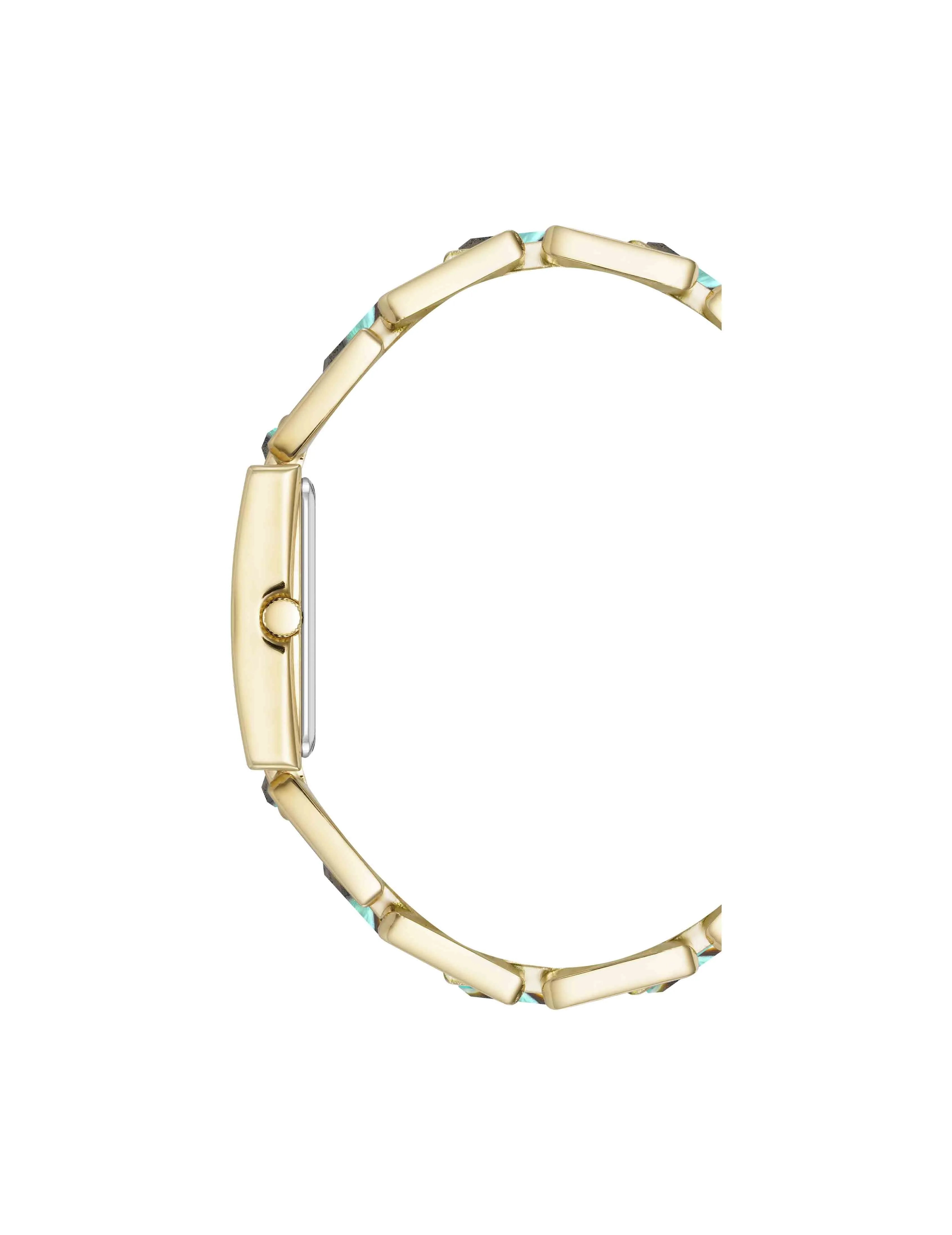 Gemstone Accented Bracelet Watch