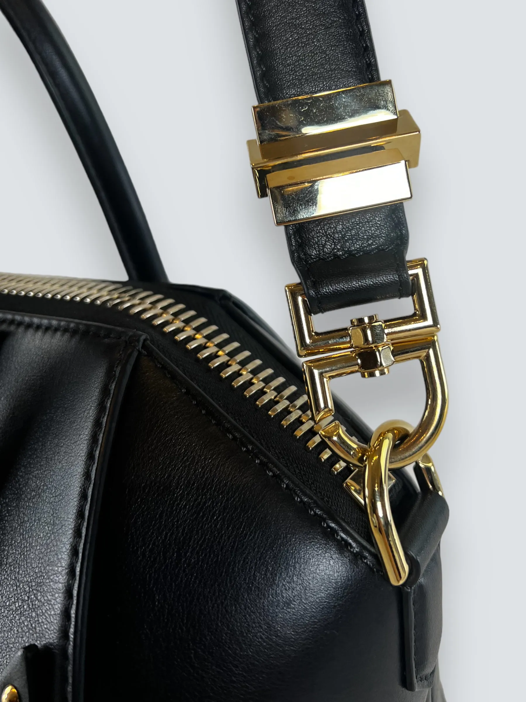 Givenchy Black Studded Leather Antigona Tote