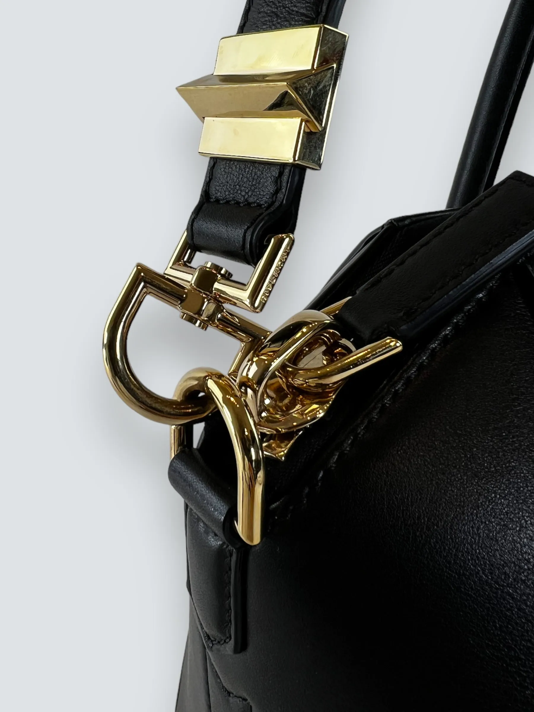 Givenchy Black Studded Leather Antigona Tote