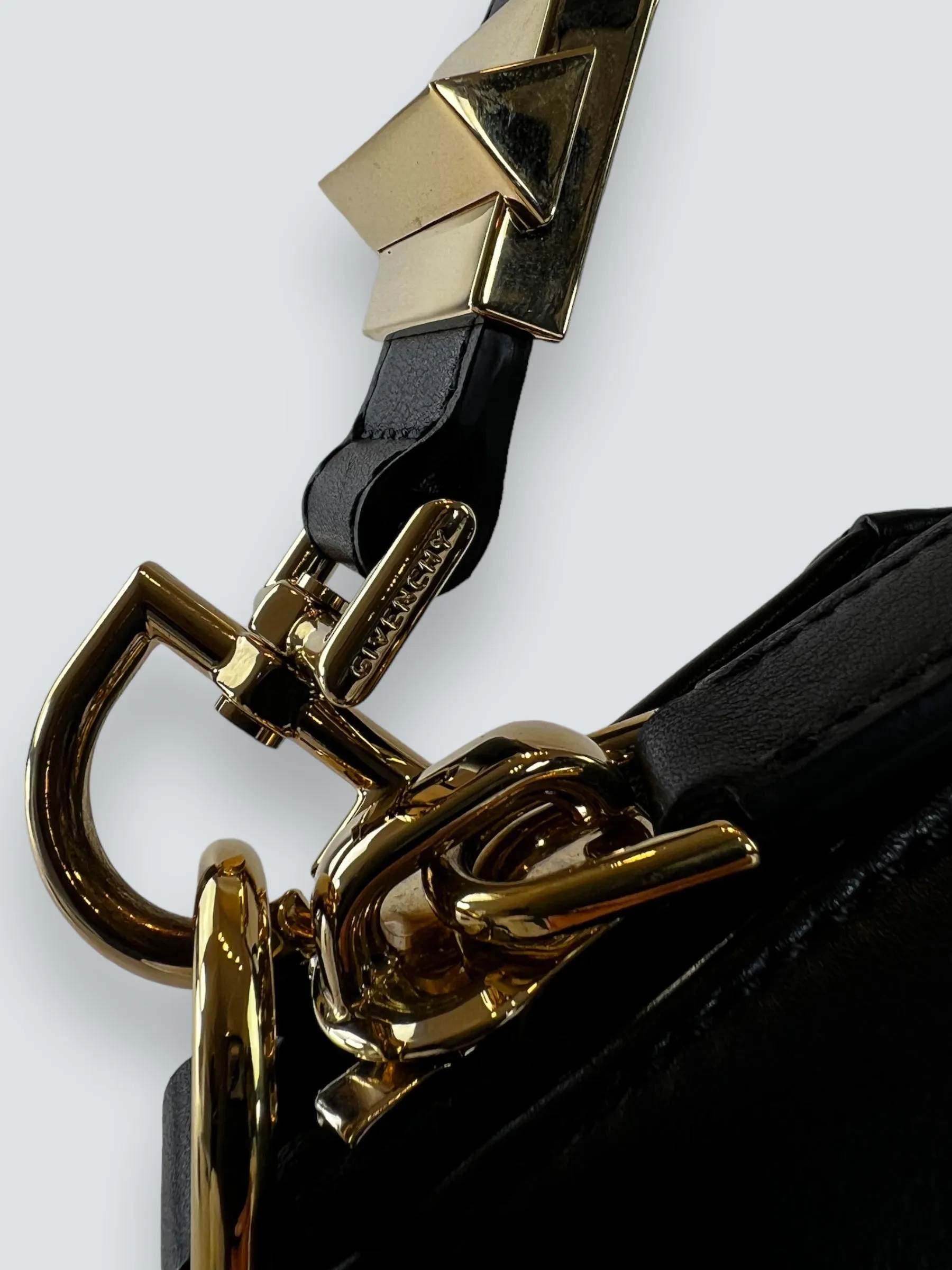 Givenchy Black Studded Leather Antigona Tote