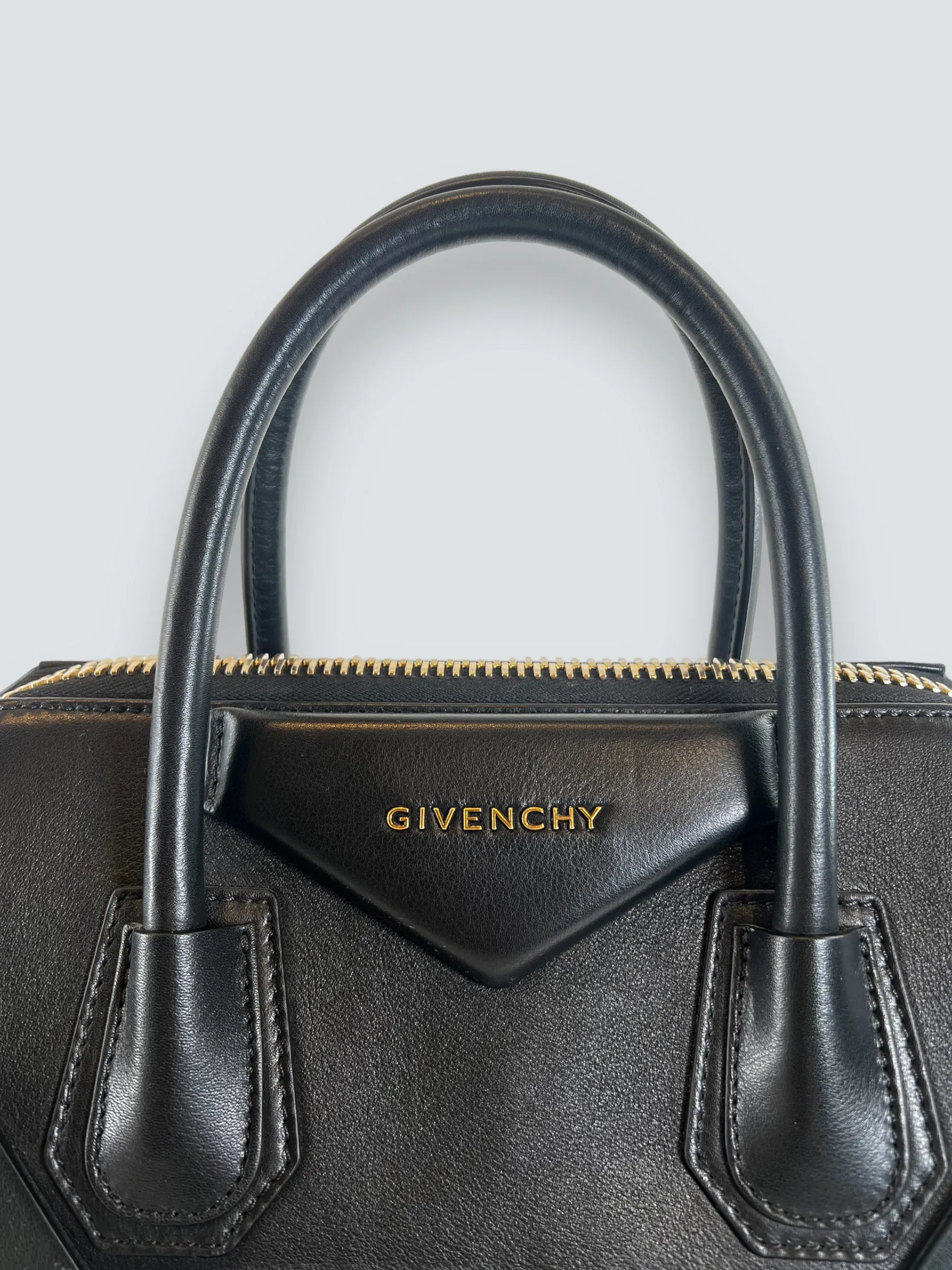 Givenchy Black Studded Leather Antigona Tote