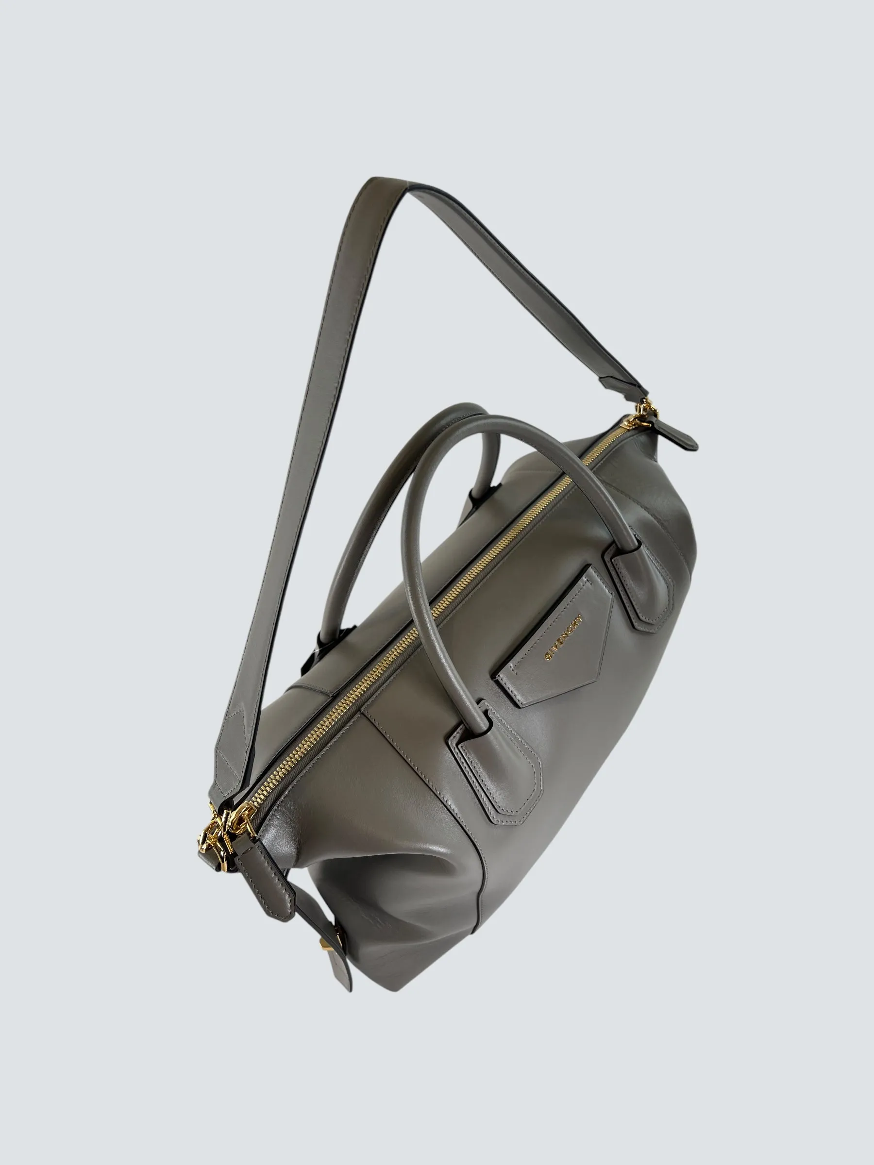 Givenchy Grey Soft Leather Antigona Large Tote