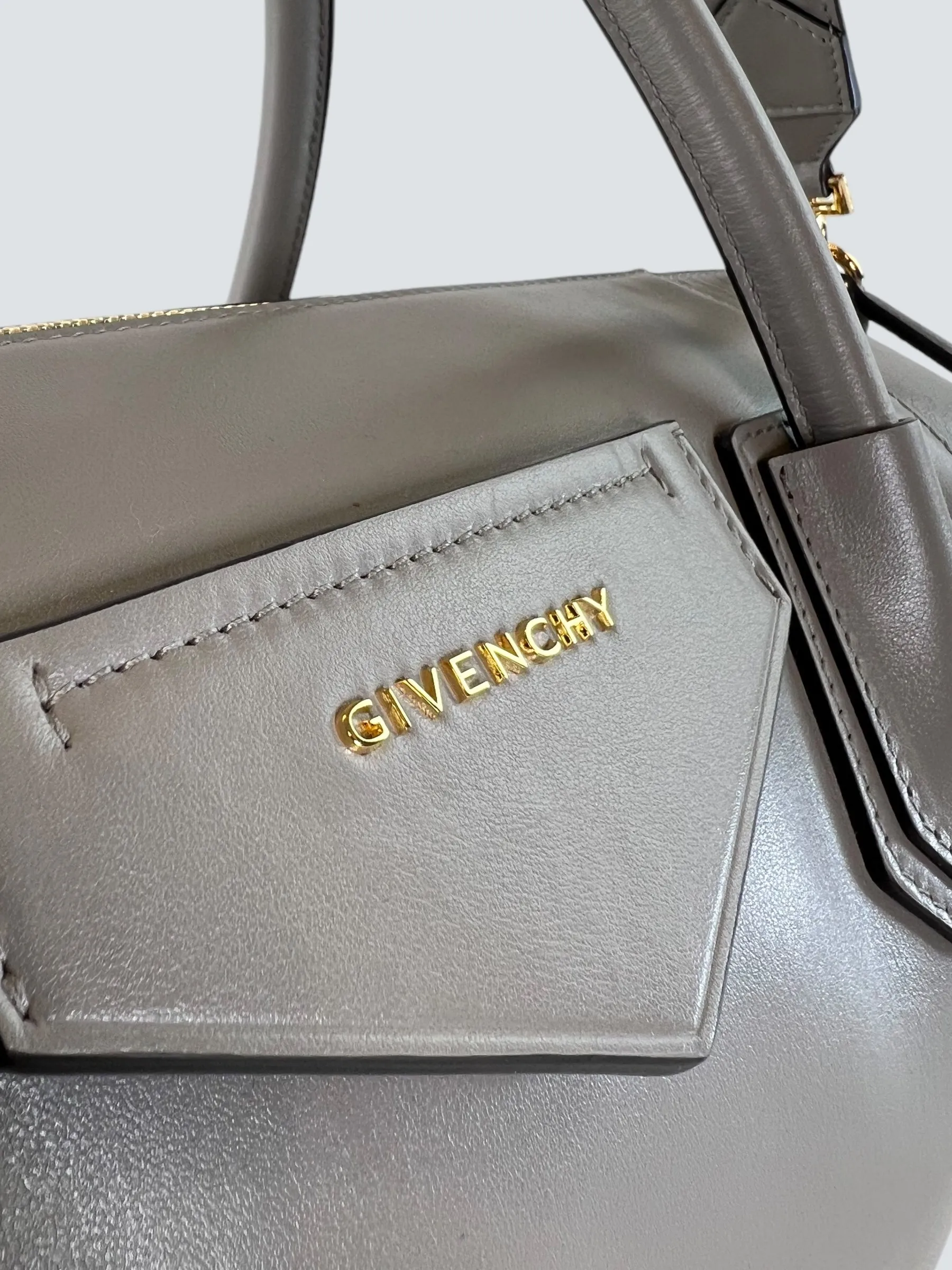 Givenchy Grey Soft Leather Antigona Large Tote