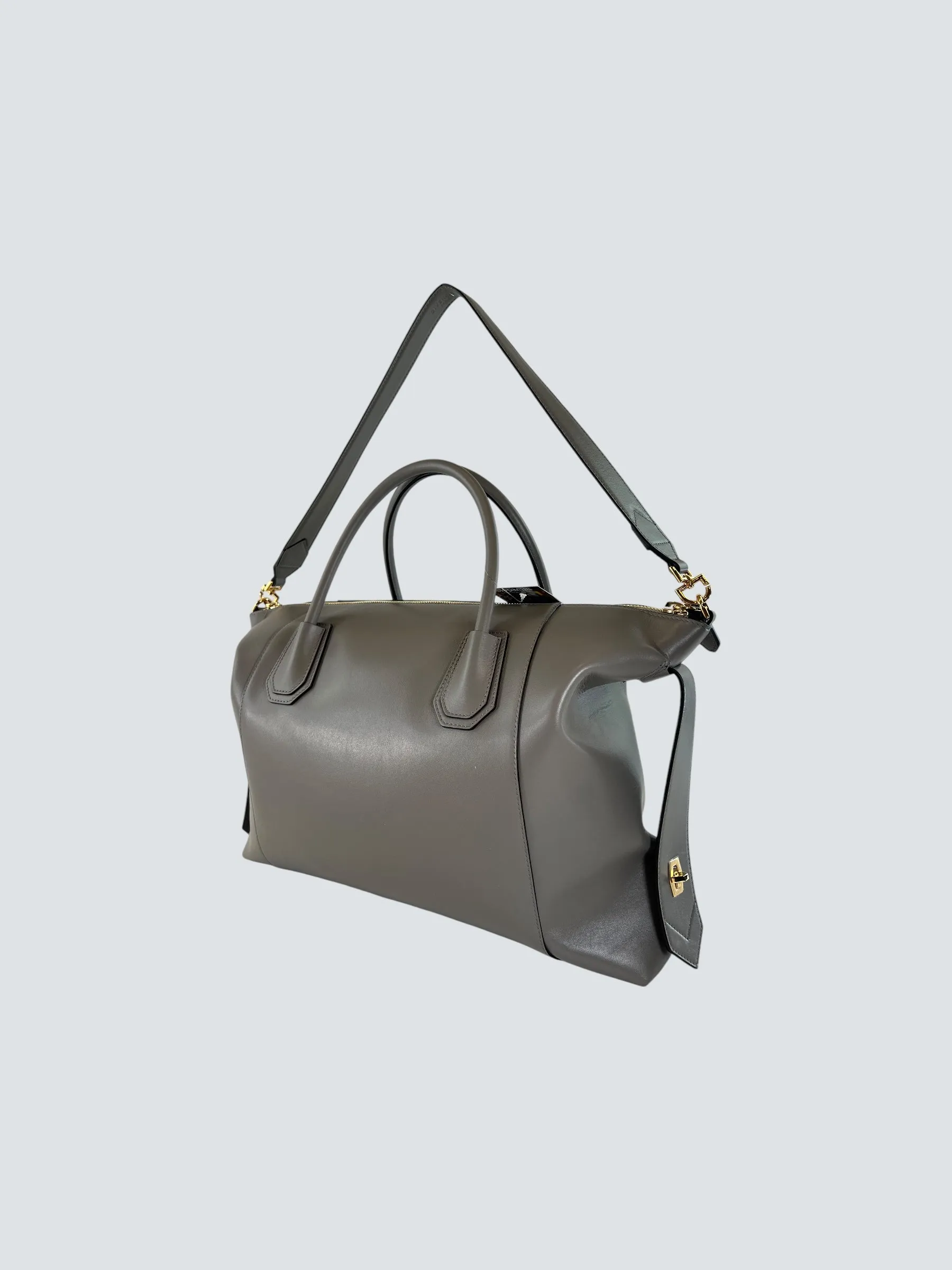 Givenchy Grey Soft Leather Antigona Large Tote