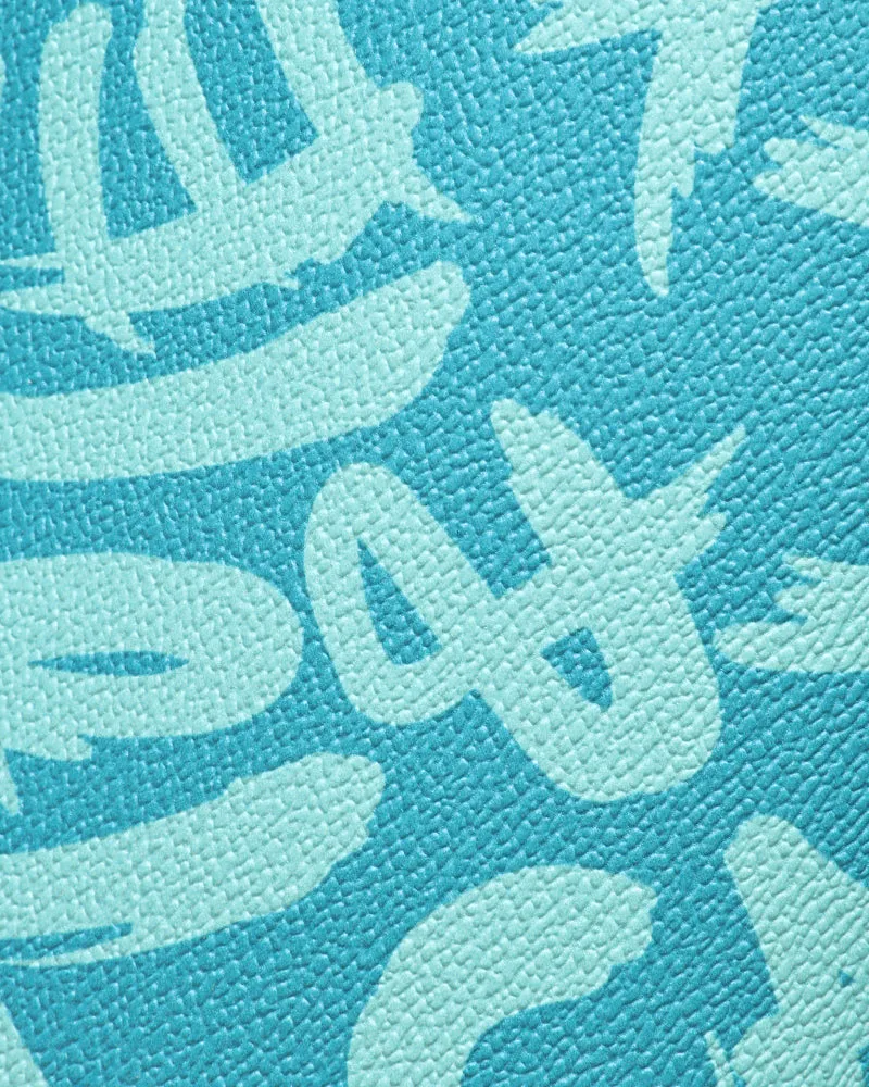 Graffiti Shoulder Bag in Blue