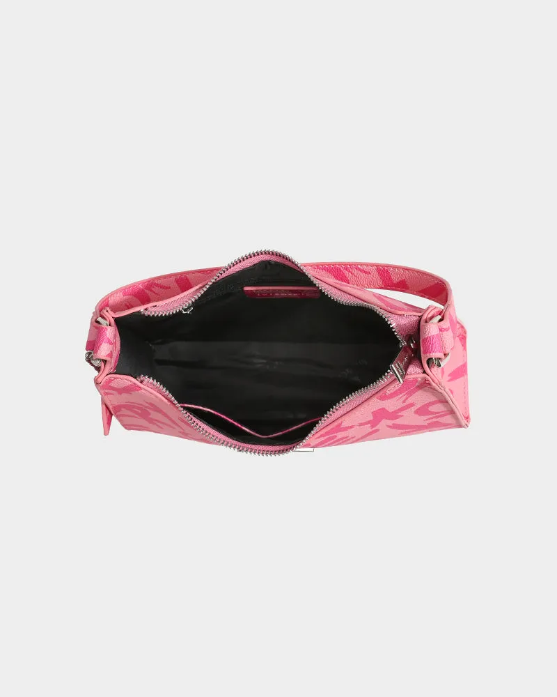 Graffiti Shoulder Bag in Pink