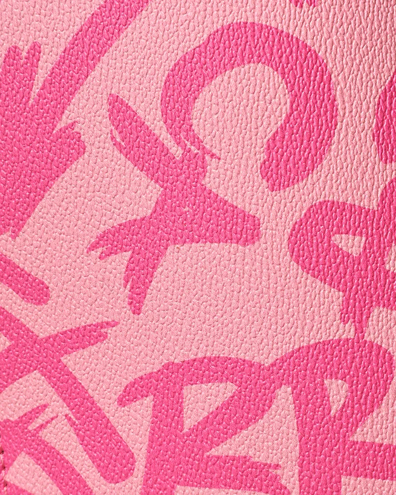 Graffiti Shoulder Bag in Pink