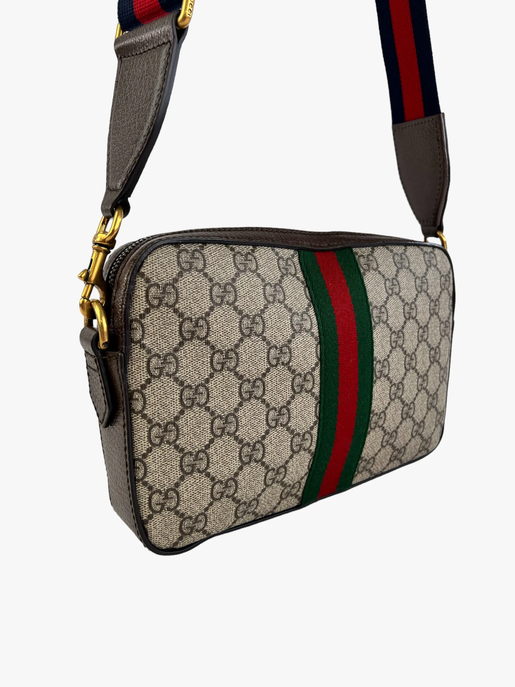 Gucci Monogram Canvas & Leather Ophidia GG Crossbody