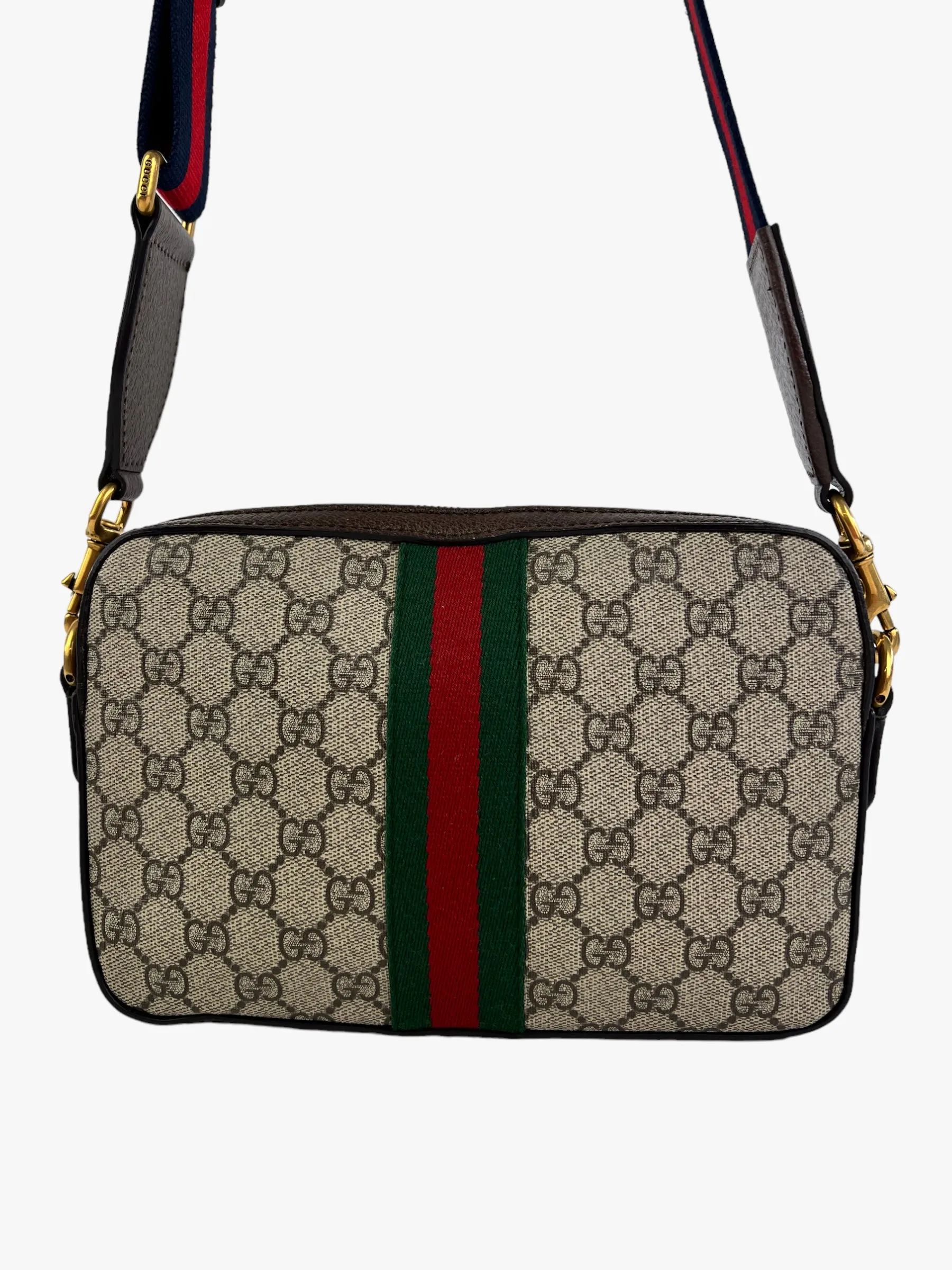 Gucci Monogram Canvas & Leather Ophidia GG Crossbody