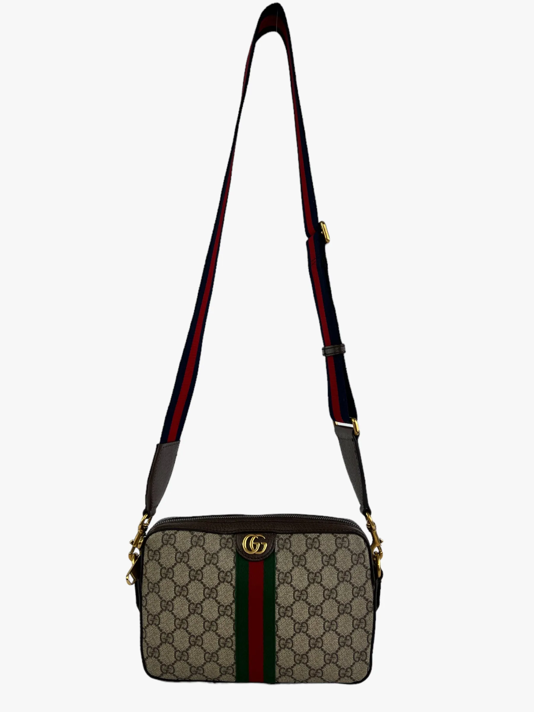 Gucci Monogram Canvas & Leather Ophidia GG Crossbody