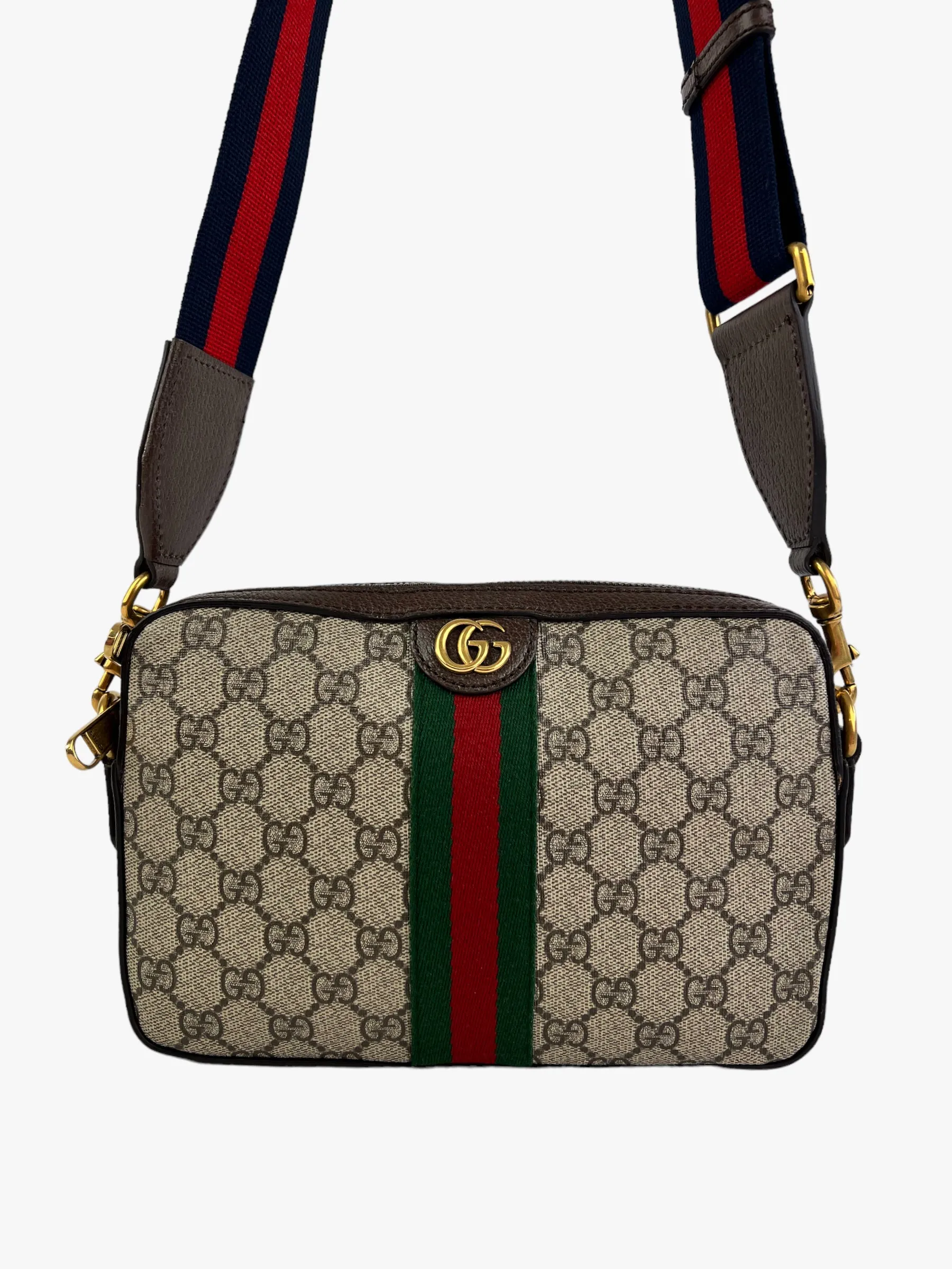Gucci Monogram Canvas & Leather Ophidia GG Crossbody