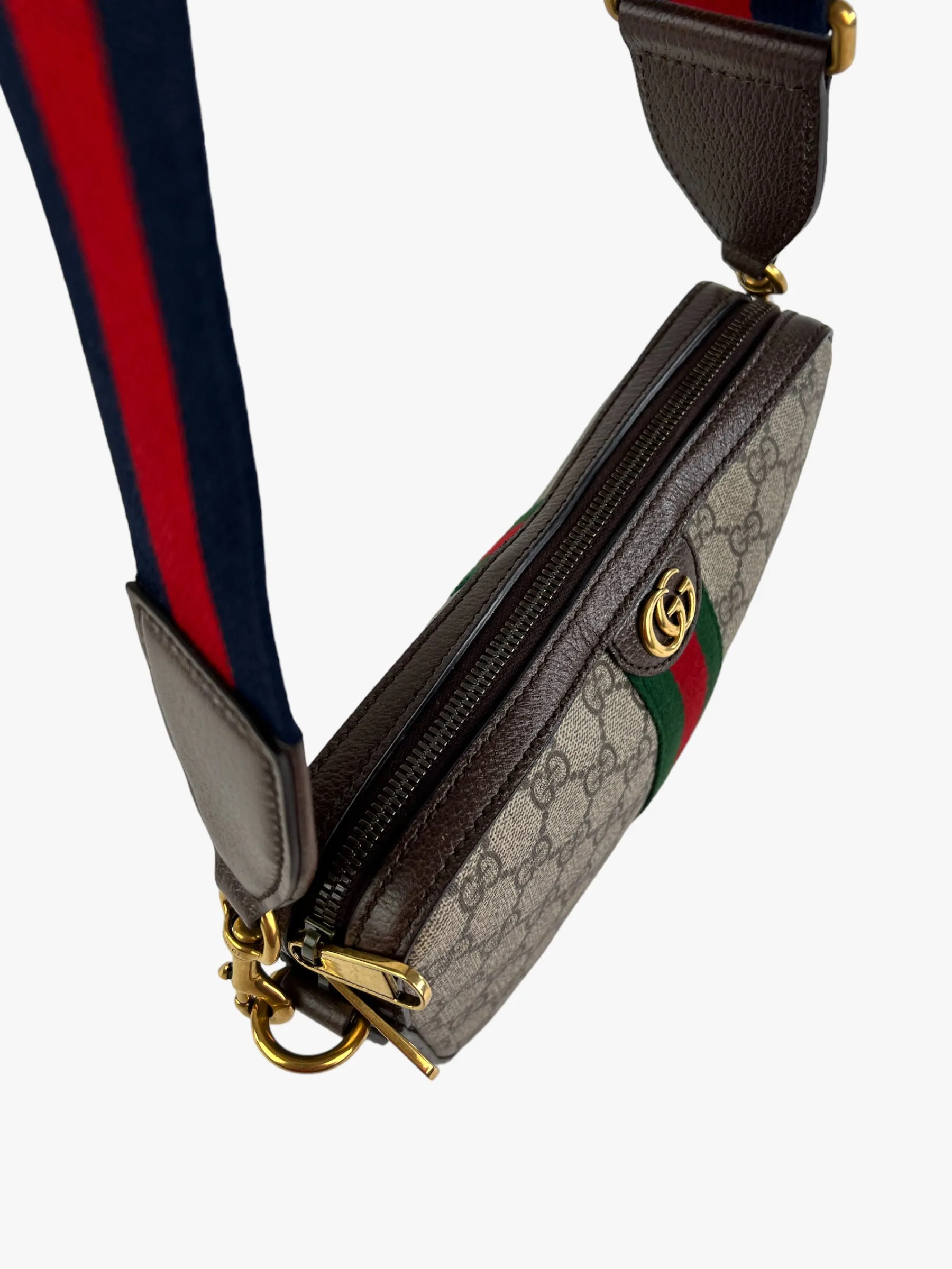 Gucci Monogram Canvas & Leather Ophidia GG Crossbody