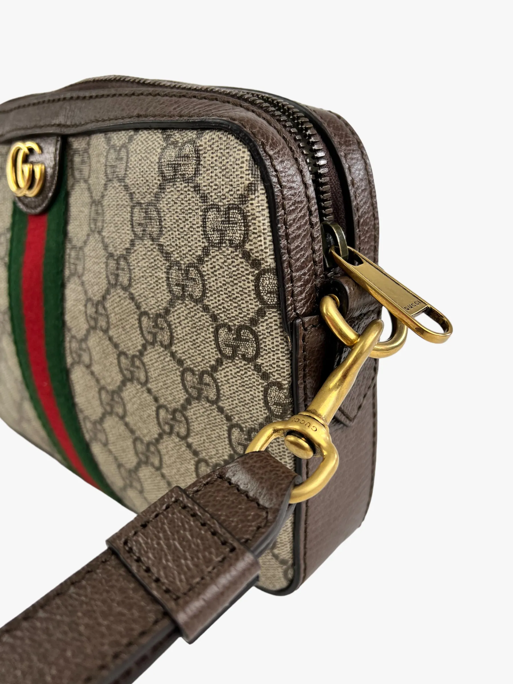 Gucci Monogram Canvas & Leather Ophidia GG Crossbody