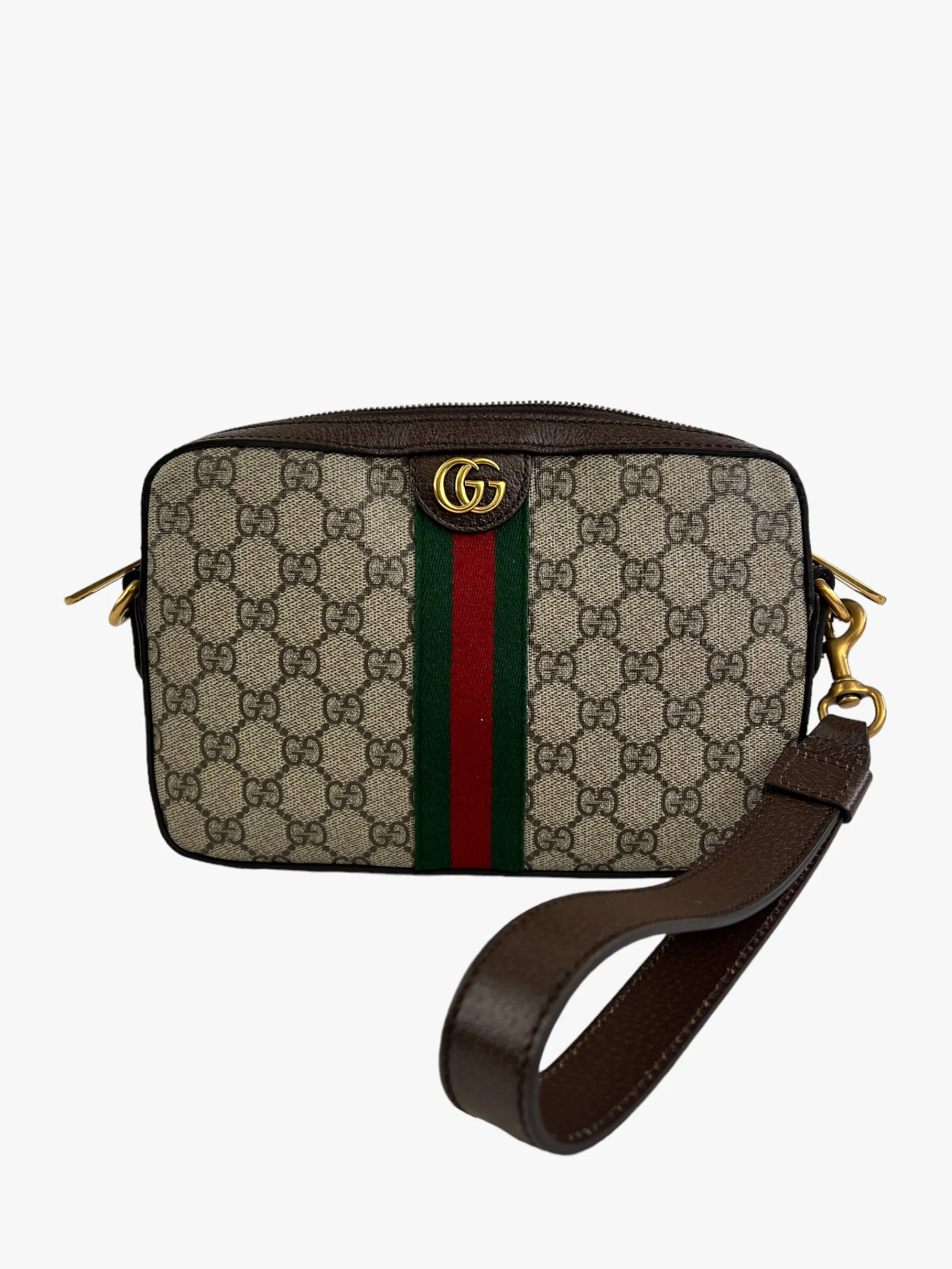 Gucci Monogram Canvas & Leather Ophidia GG Crossbody