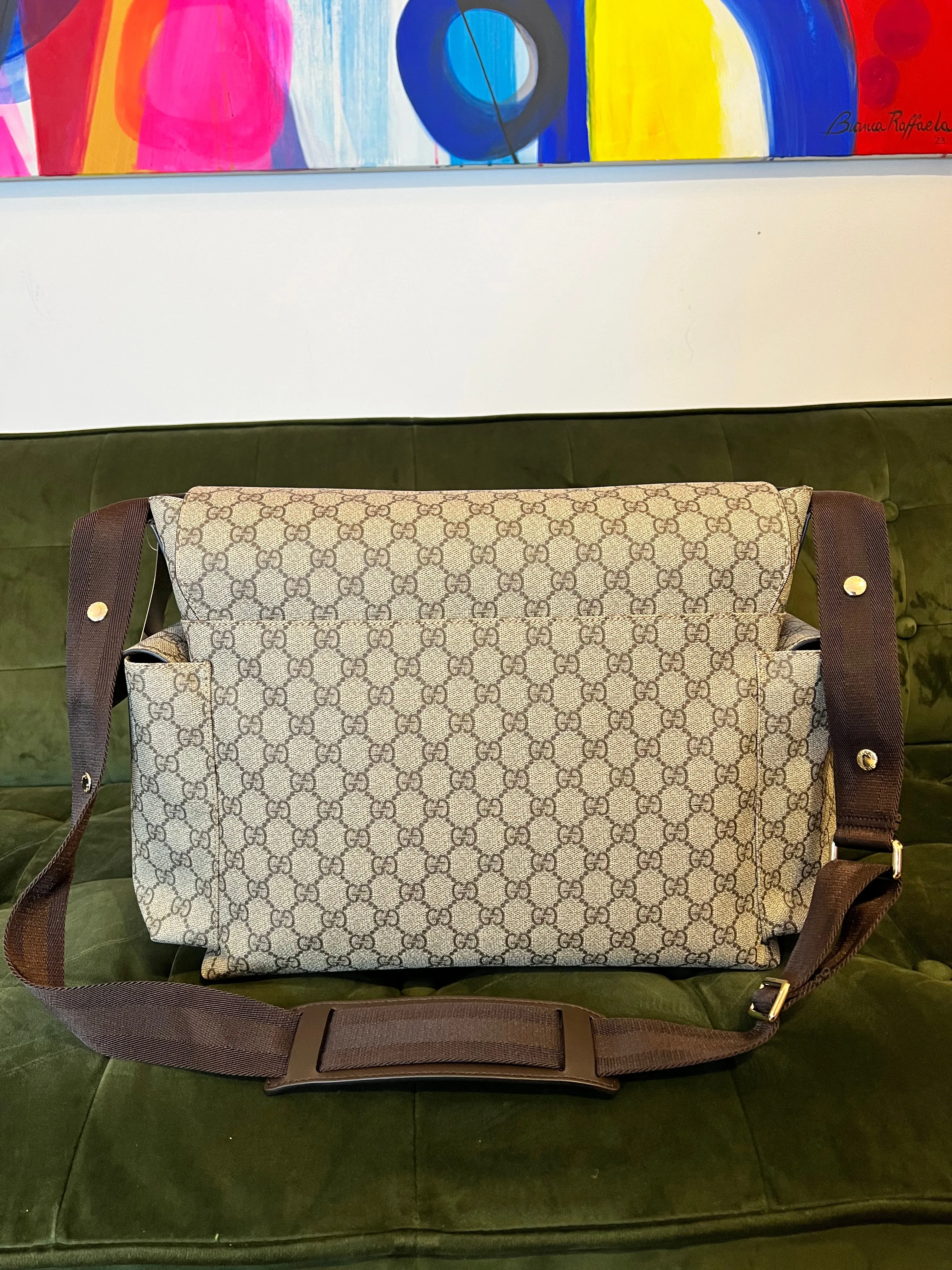 Gucci Monogram Canvas Baby Changing Bag